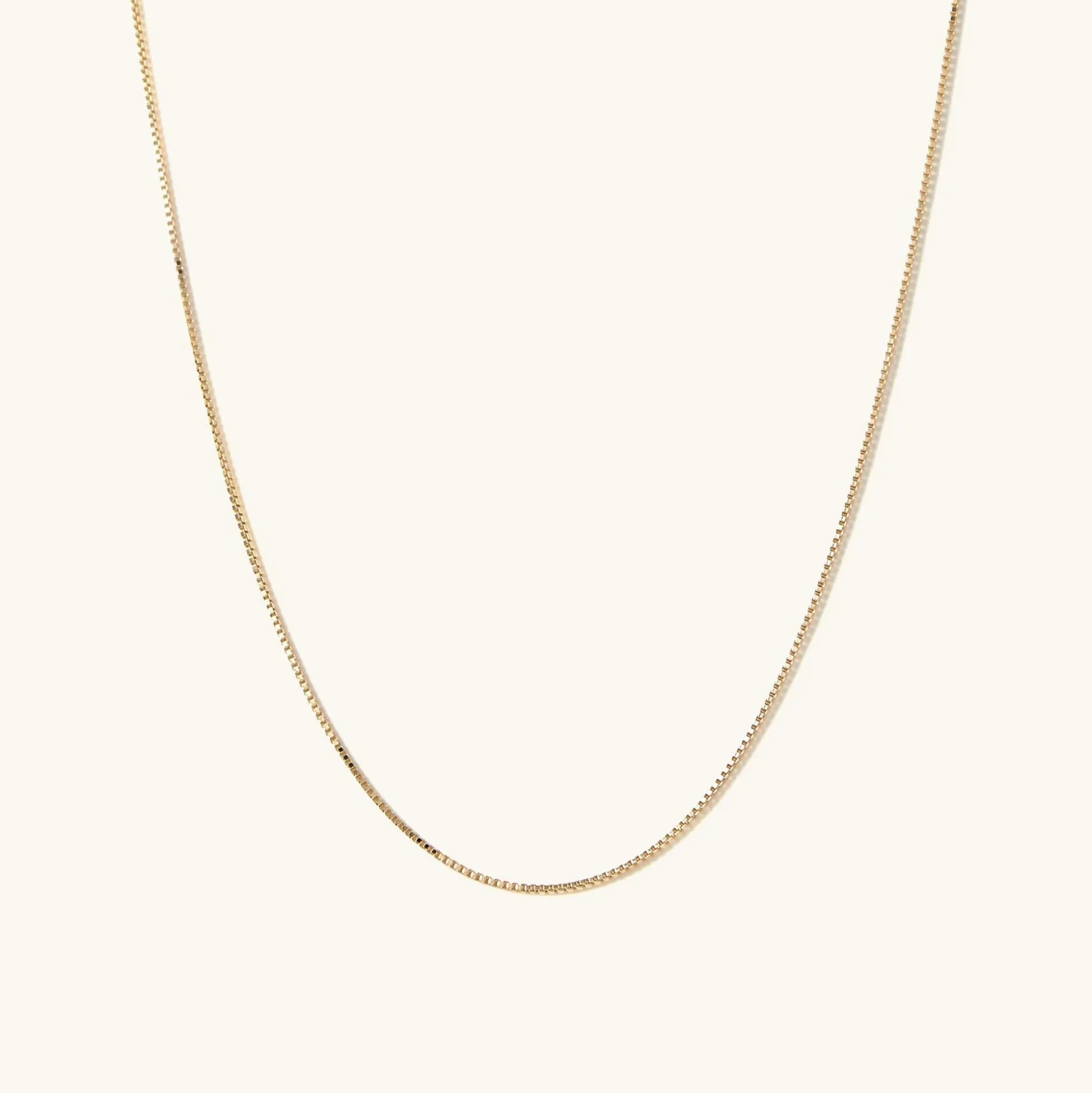 Mejuri Baby Box Chain Necklace- Chain Necklaces | Necklaces