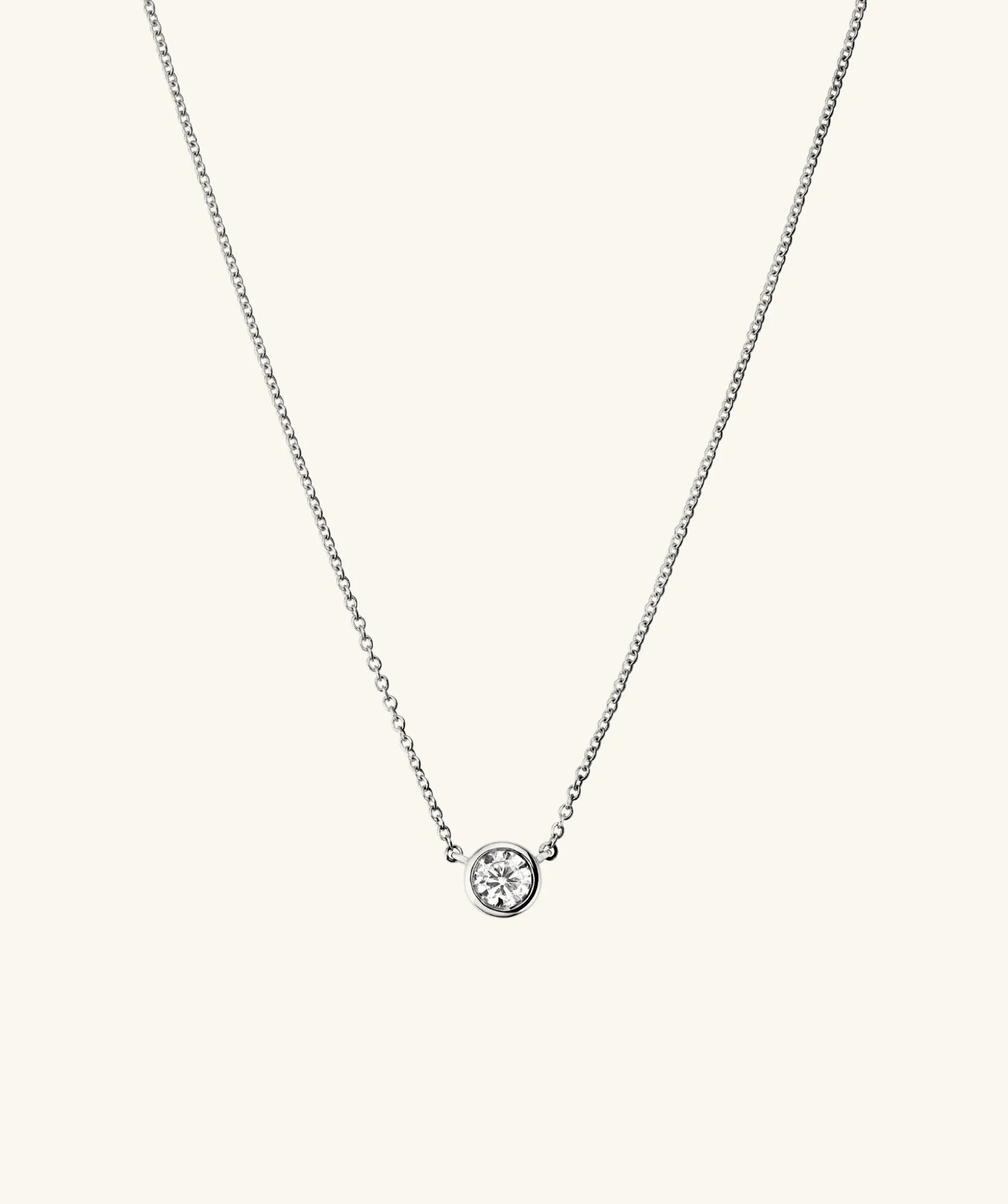 Mejuri Bezel Lab Grown Diamond Necklace 0.25 ct- Necklaces