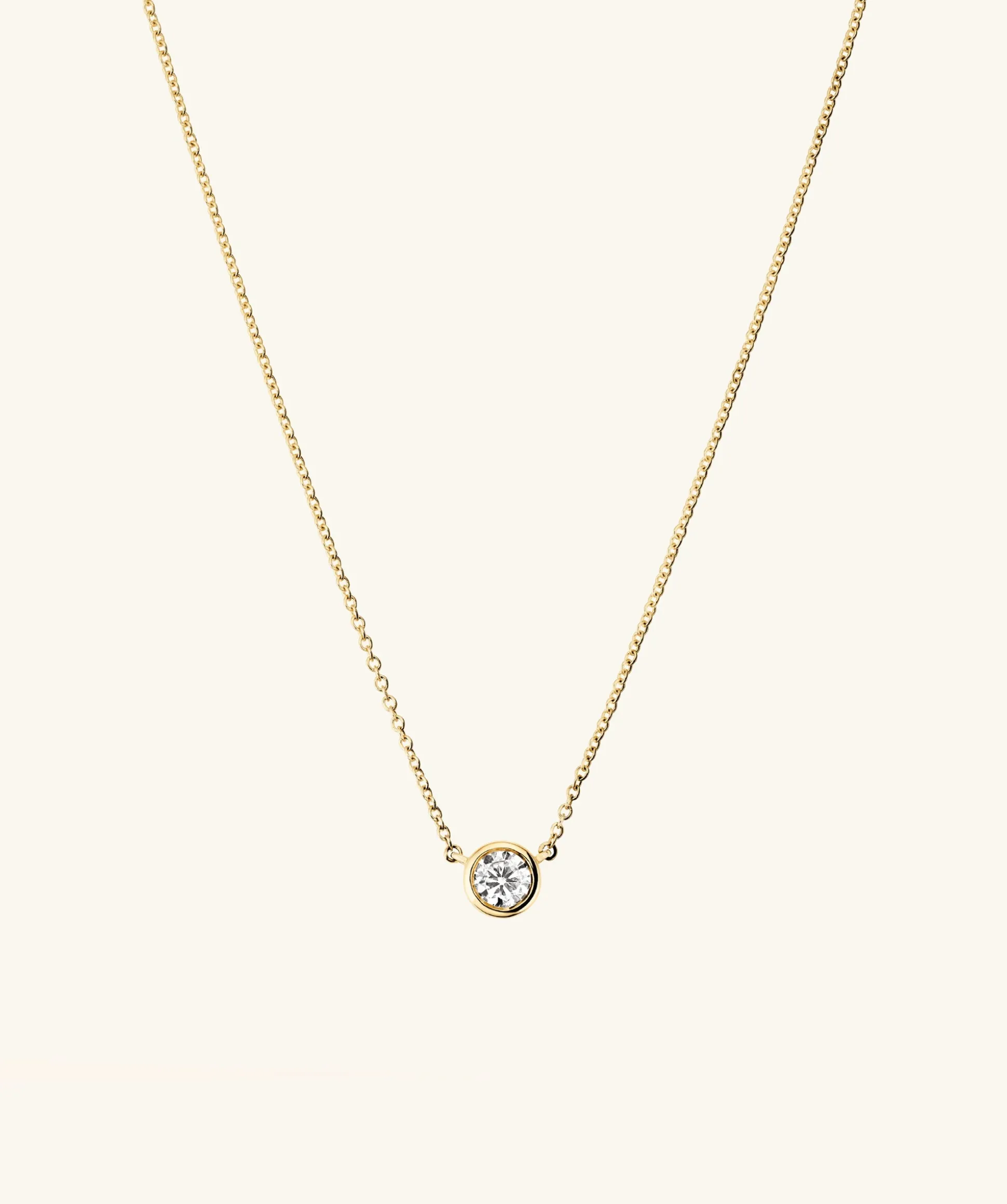 Mejuri Bezel Lab Grown Diamond Necklace 0.25 ct- Necklaces