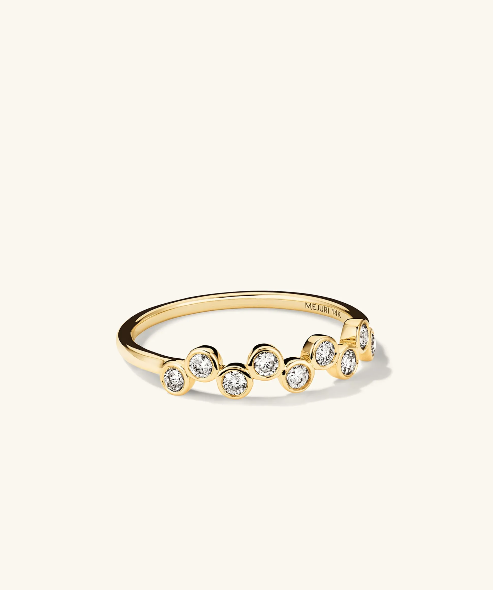 Mejuri Bezel Lab Grown Diamond Zig-Zag Ring- Stackable Rings | Rings