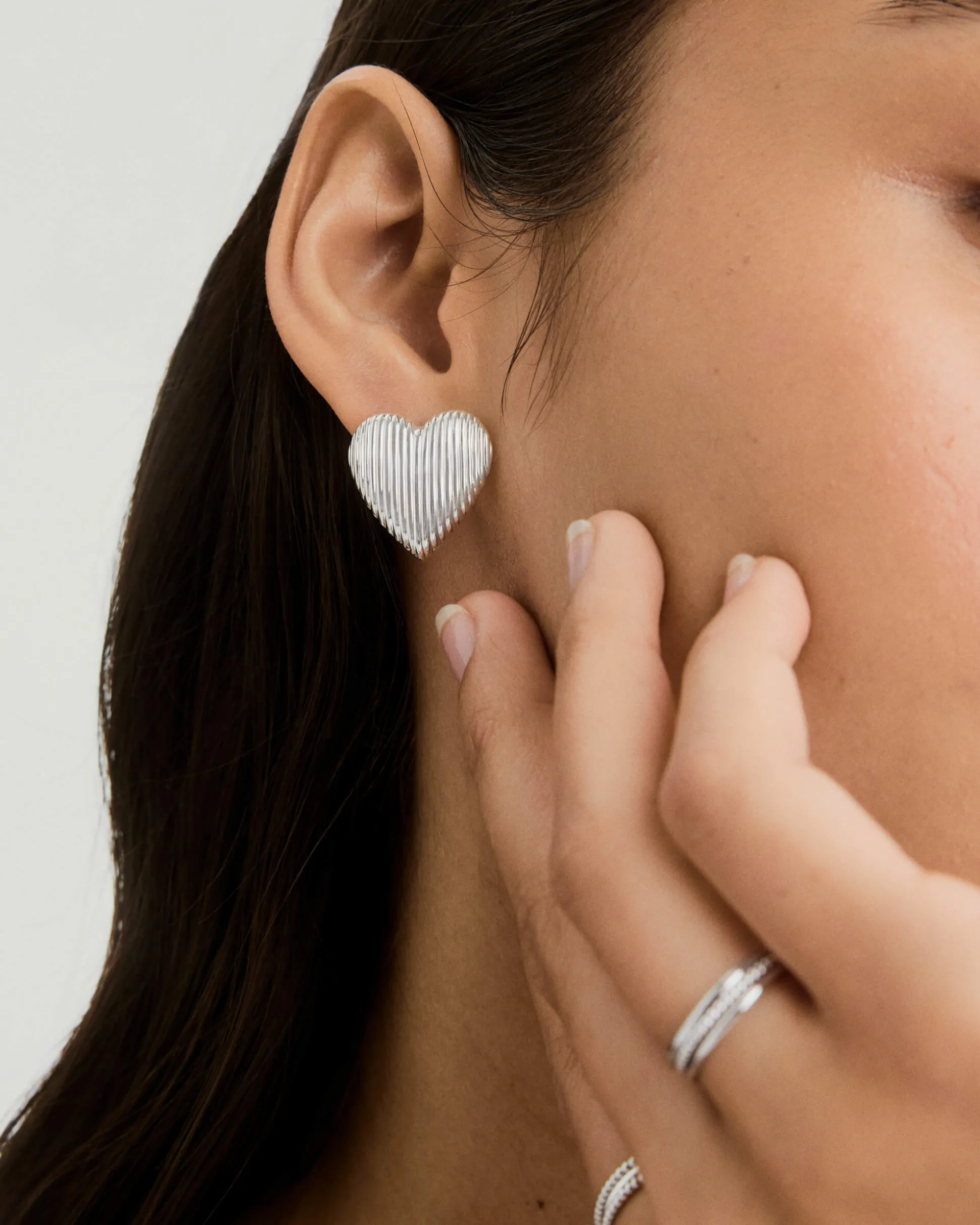 Mejuri Big Puffy Heart Studs- Stud Earrings | Earrings