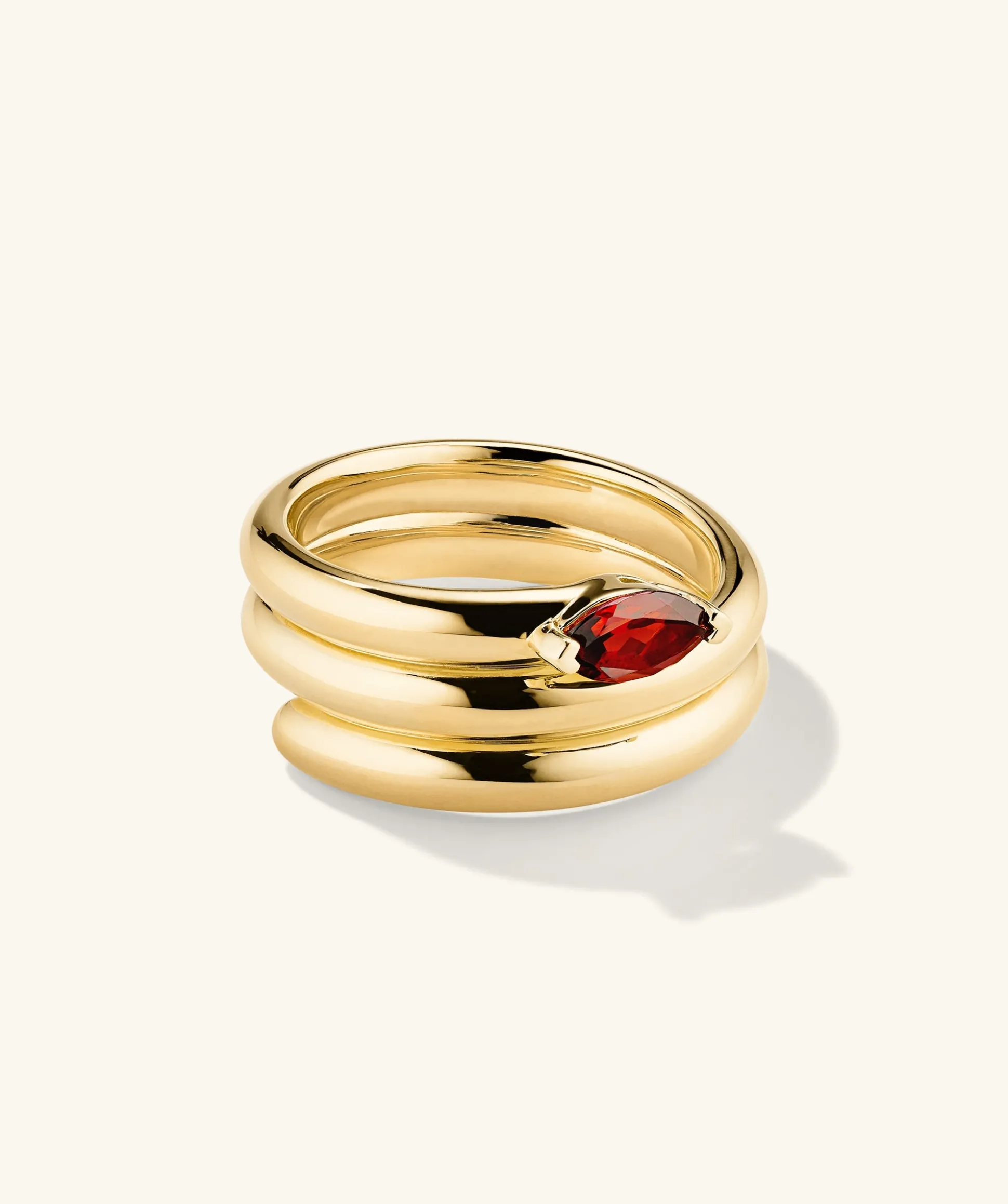 Mejuri Boa Gemstone Coil Ring- Statement Rings | Rings