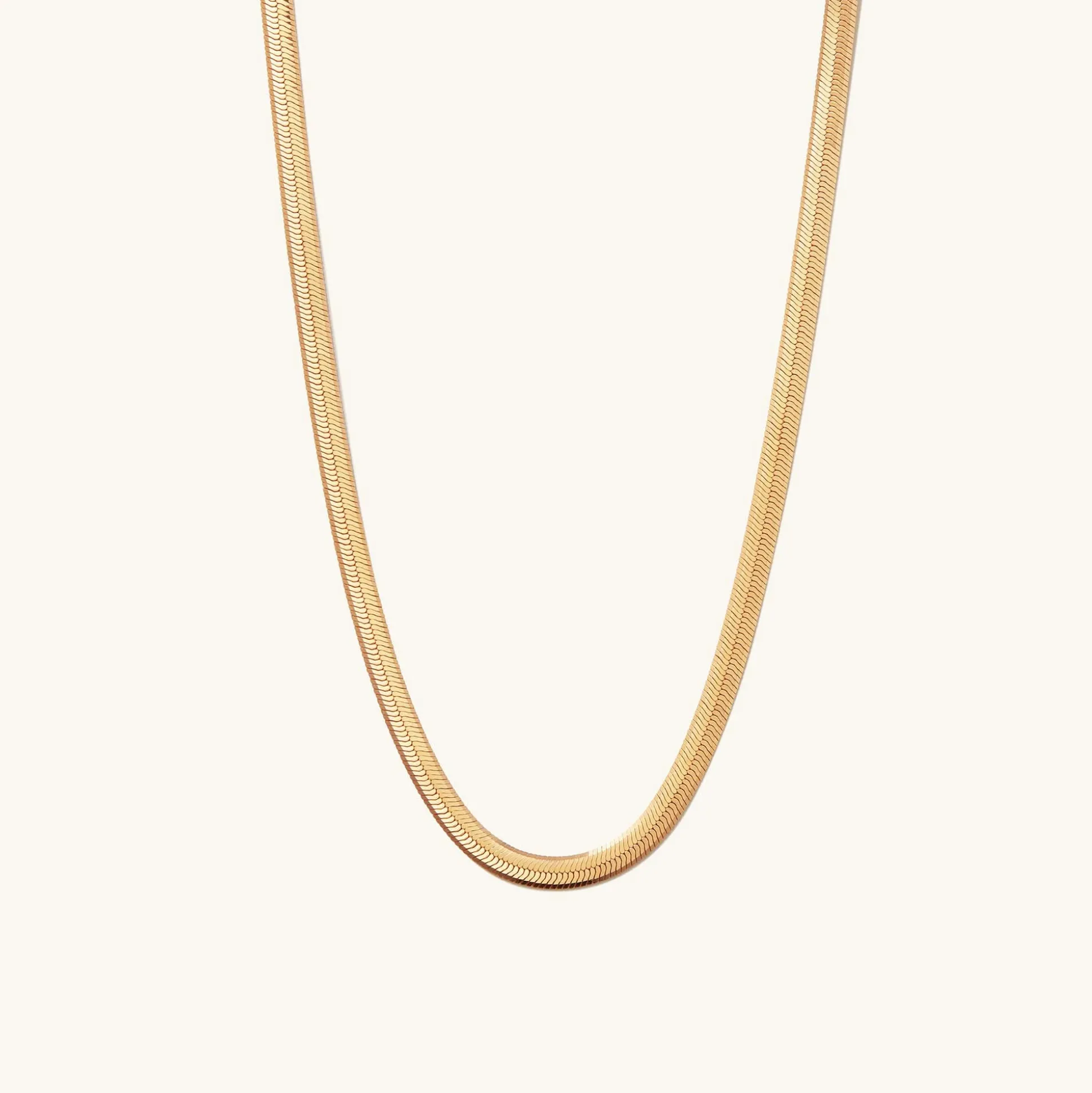 Mejuri Bold Herringbone Chain Necklace- Chain Necklaces | Necklaces