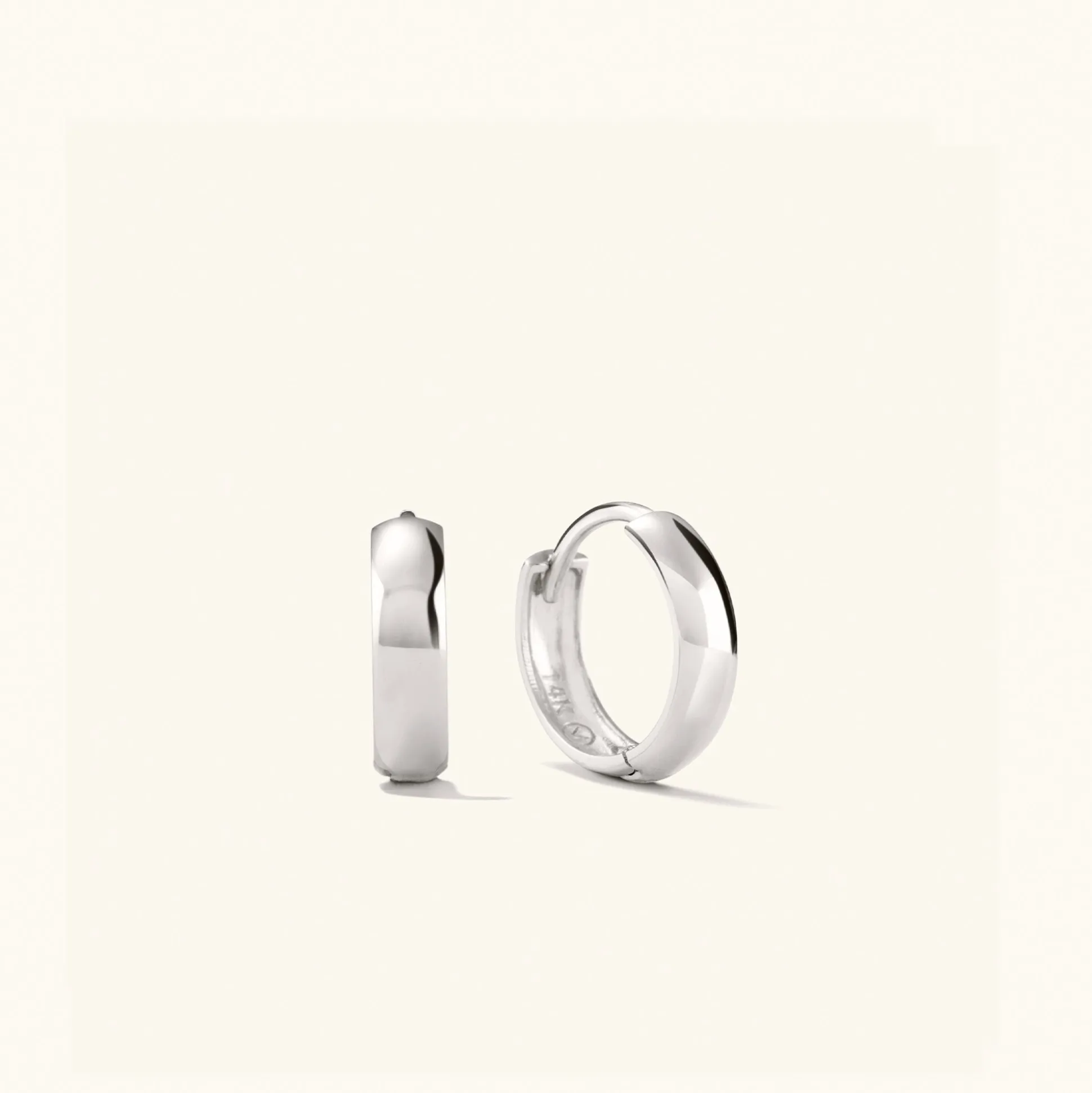 Mejuri Bold Huggie Hoops- Hoop Earrings | Earrings