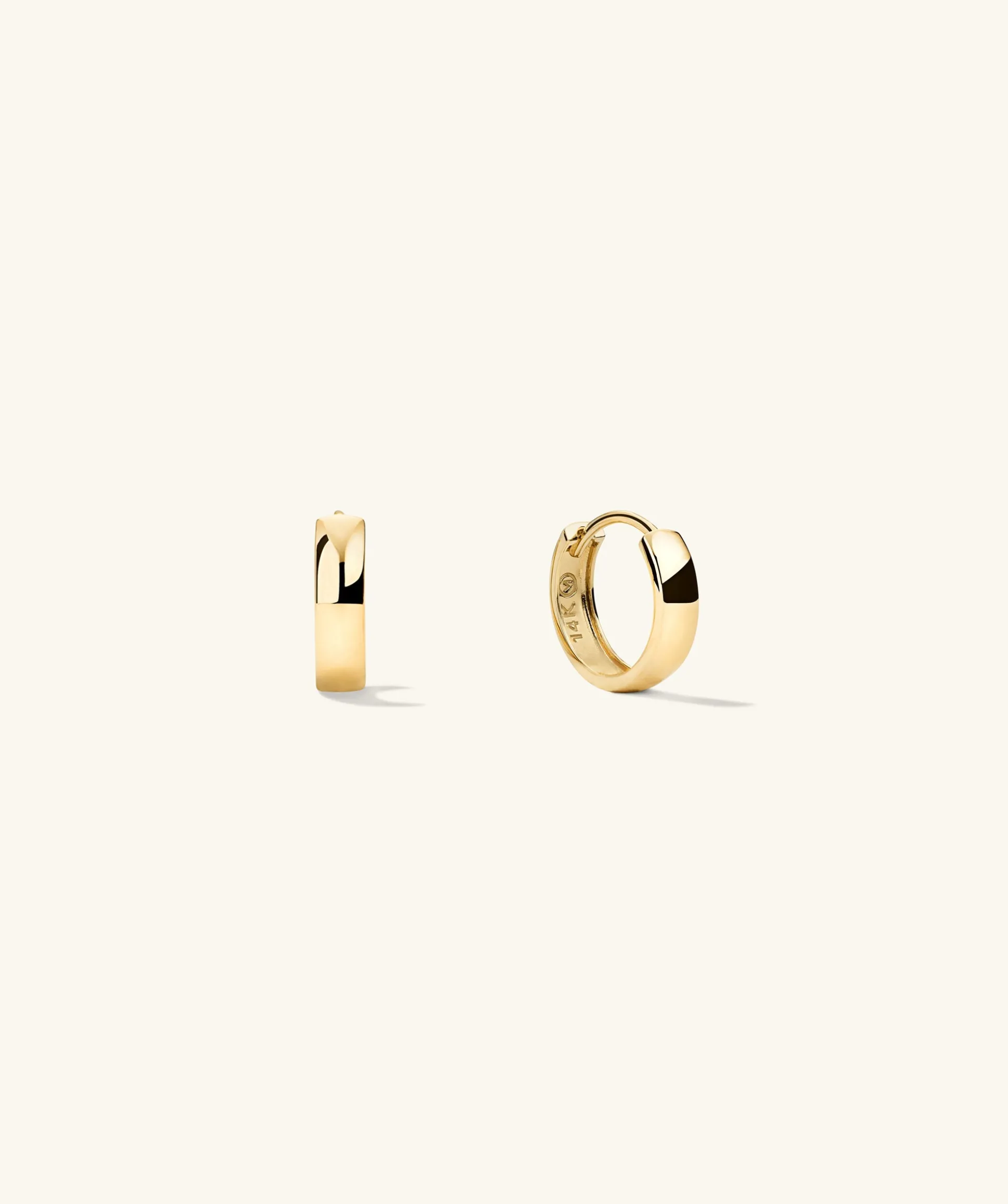 Mejuri Bold Huggie Hoops- Hoop Earrings | Earrings