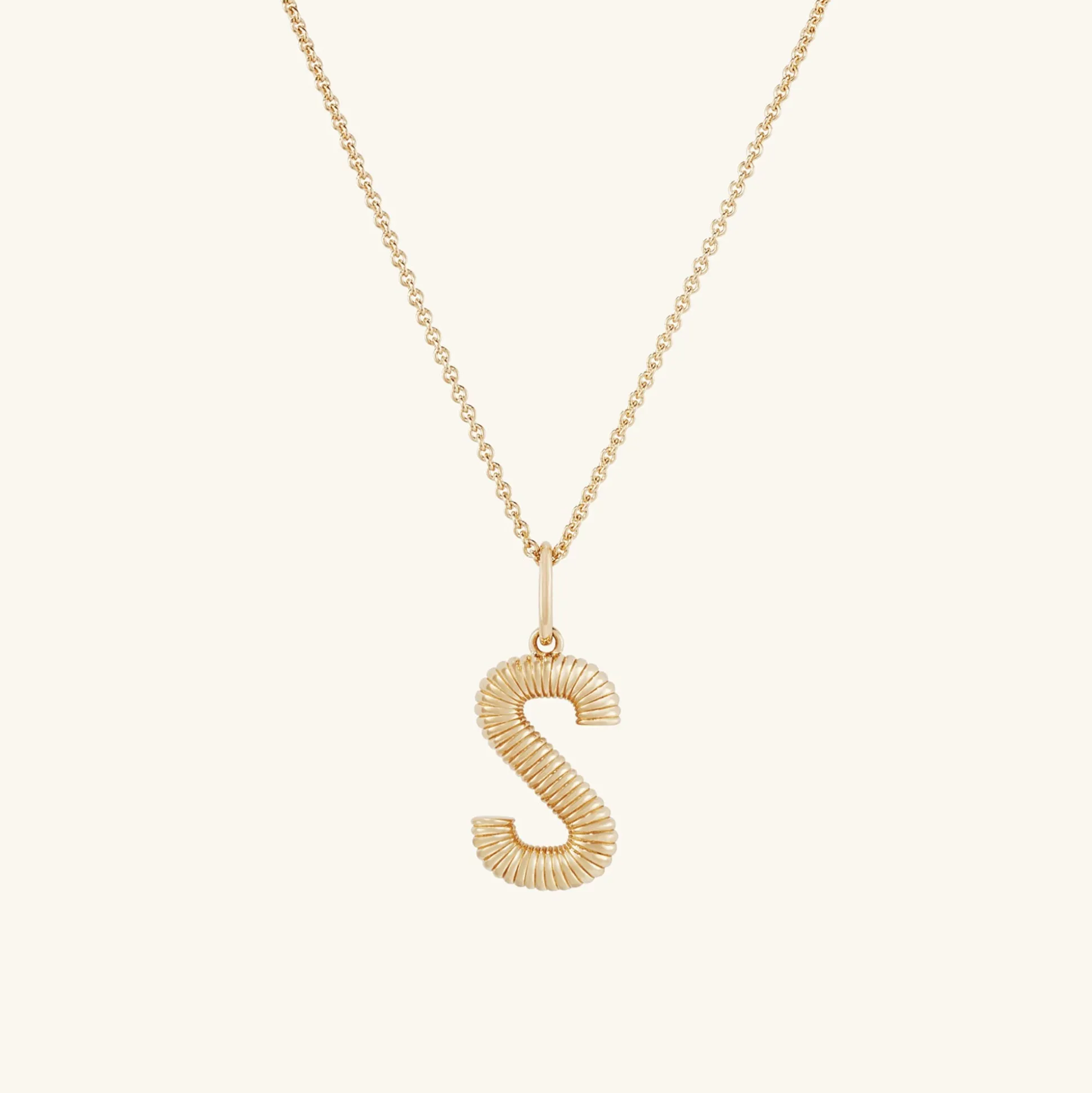 Mejuri Bold Letter Pendant Necklace- Pendant Necklaces | Necklaces