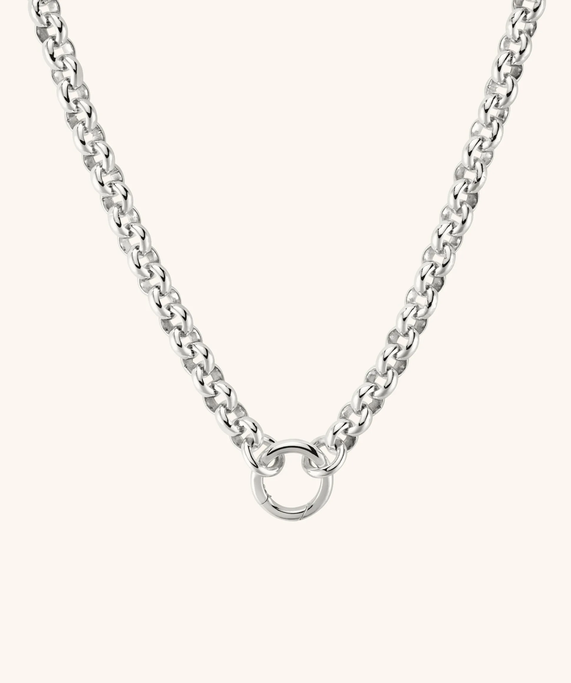 Mejuri Bold Rolo Chain Charm Necklace- Chain Necklaces | Necklaces