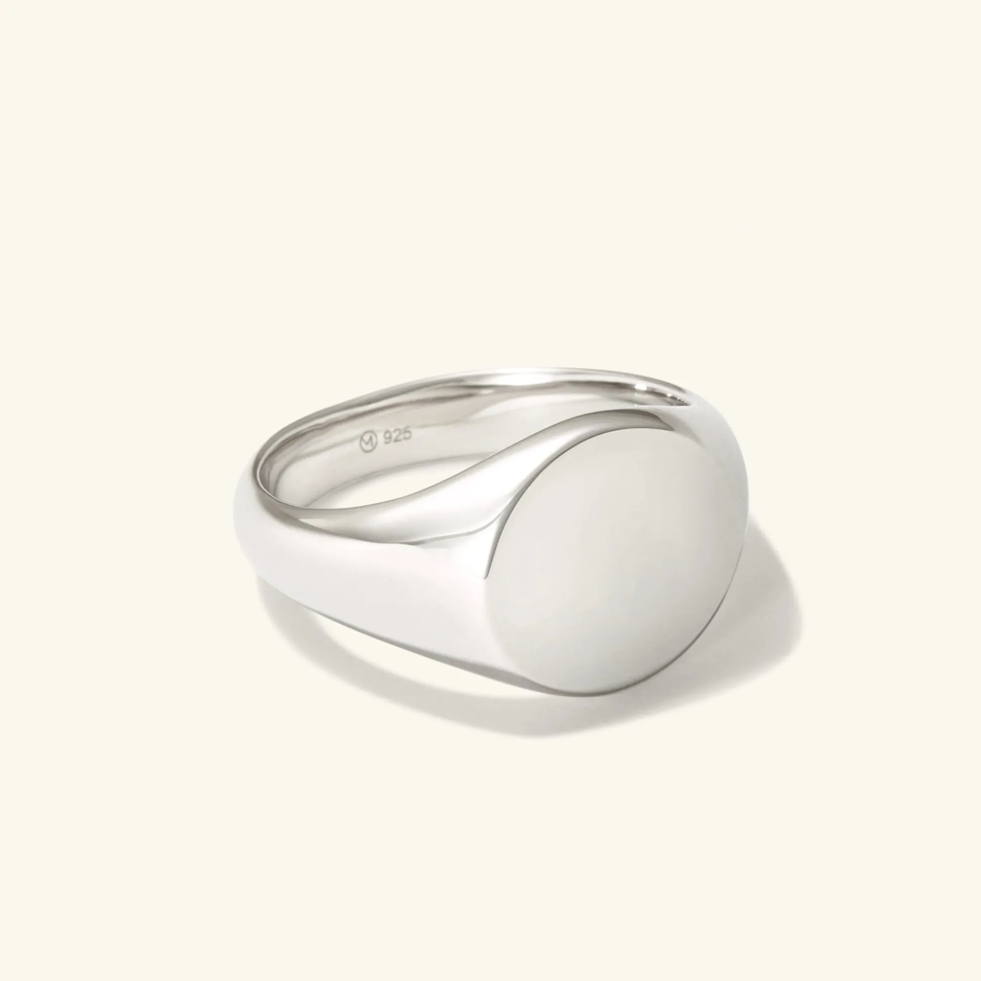 Mejuri Bold Round Signet Ring- Rings | Men's