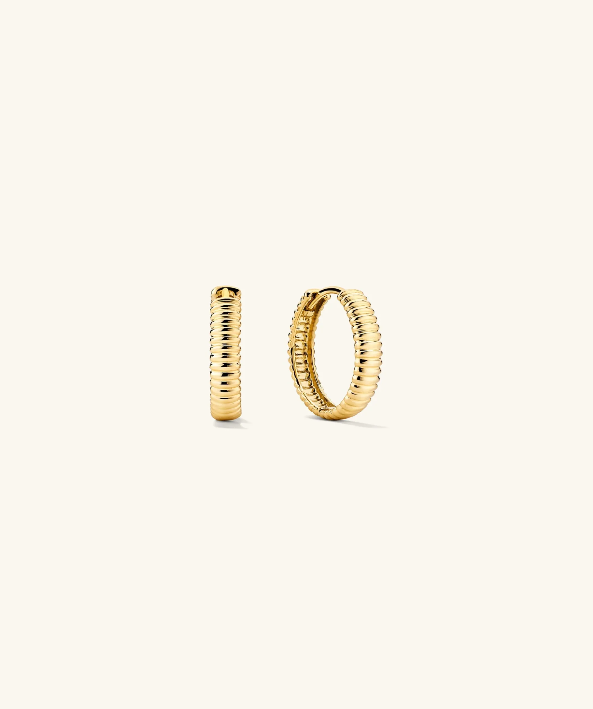 Mejuri Bold Texture Small Hoops- Hoop Earrings | Earrings