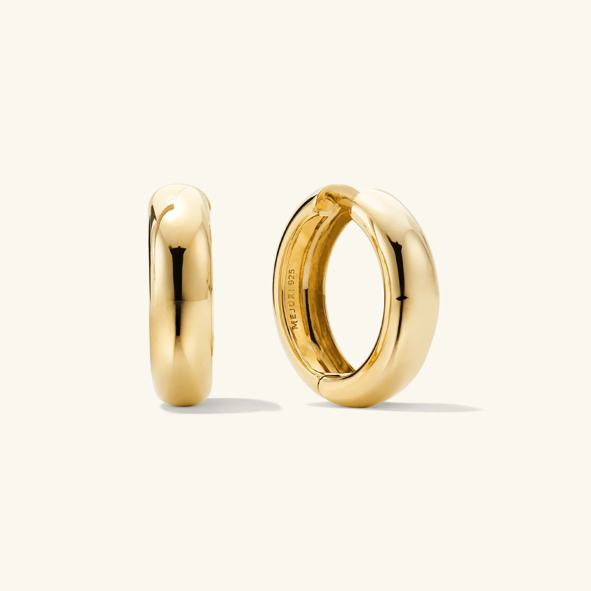 Mejuri Chunky Large Hoops- Hoop Earrings | Earrings