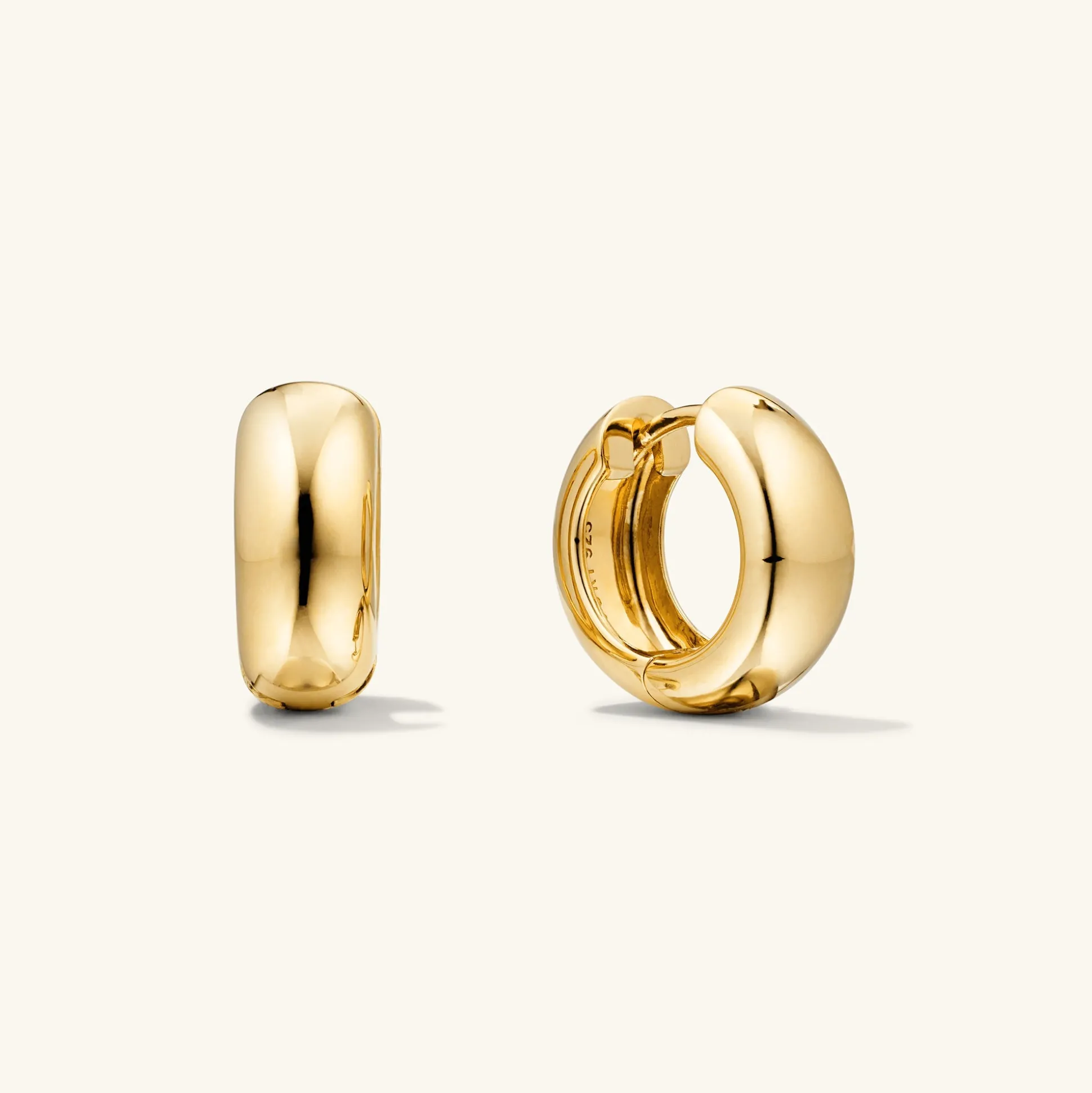 Mejuri Chunky Medium Hoops- Hoop Earrings | Earrings