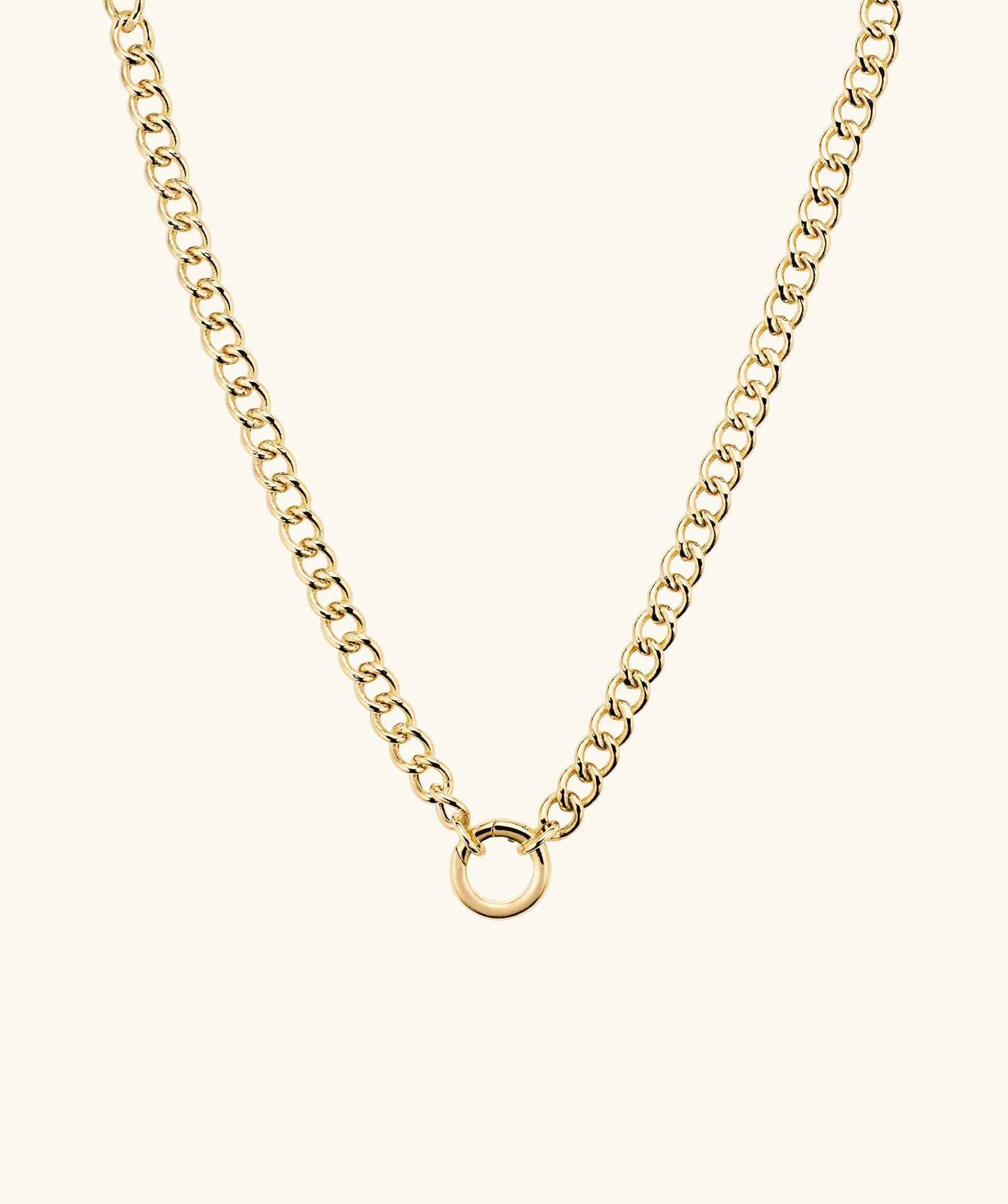 Mejuri Curb Chain Charm Necklace- Chain Necklaces | Necklaces