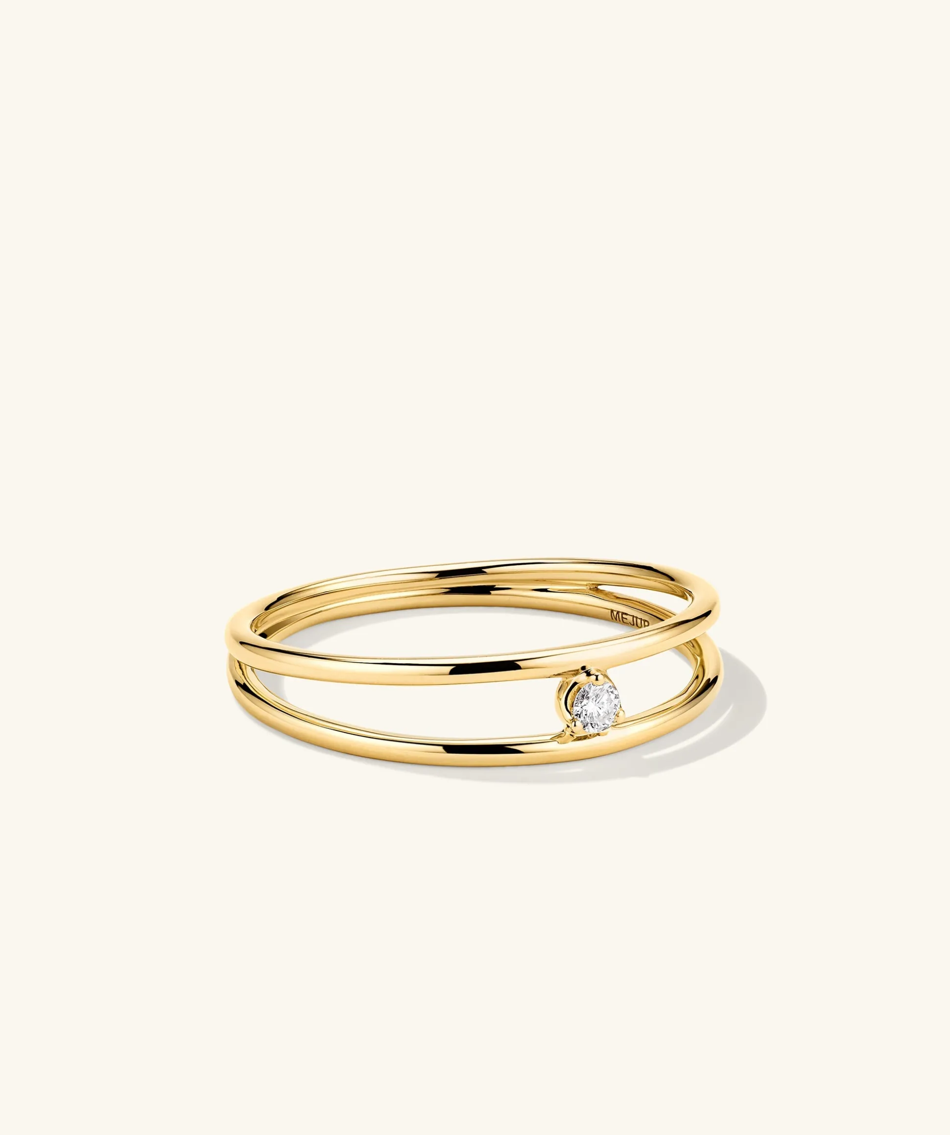 Mejuri Diamond Double Stacker Ring- Stackable Rings | Rings