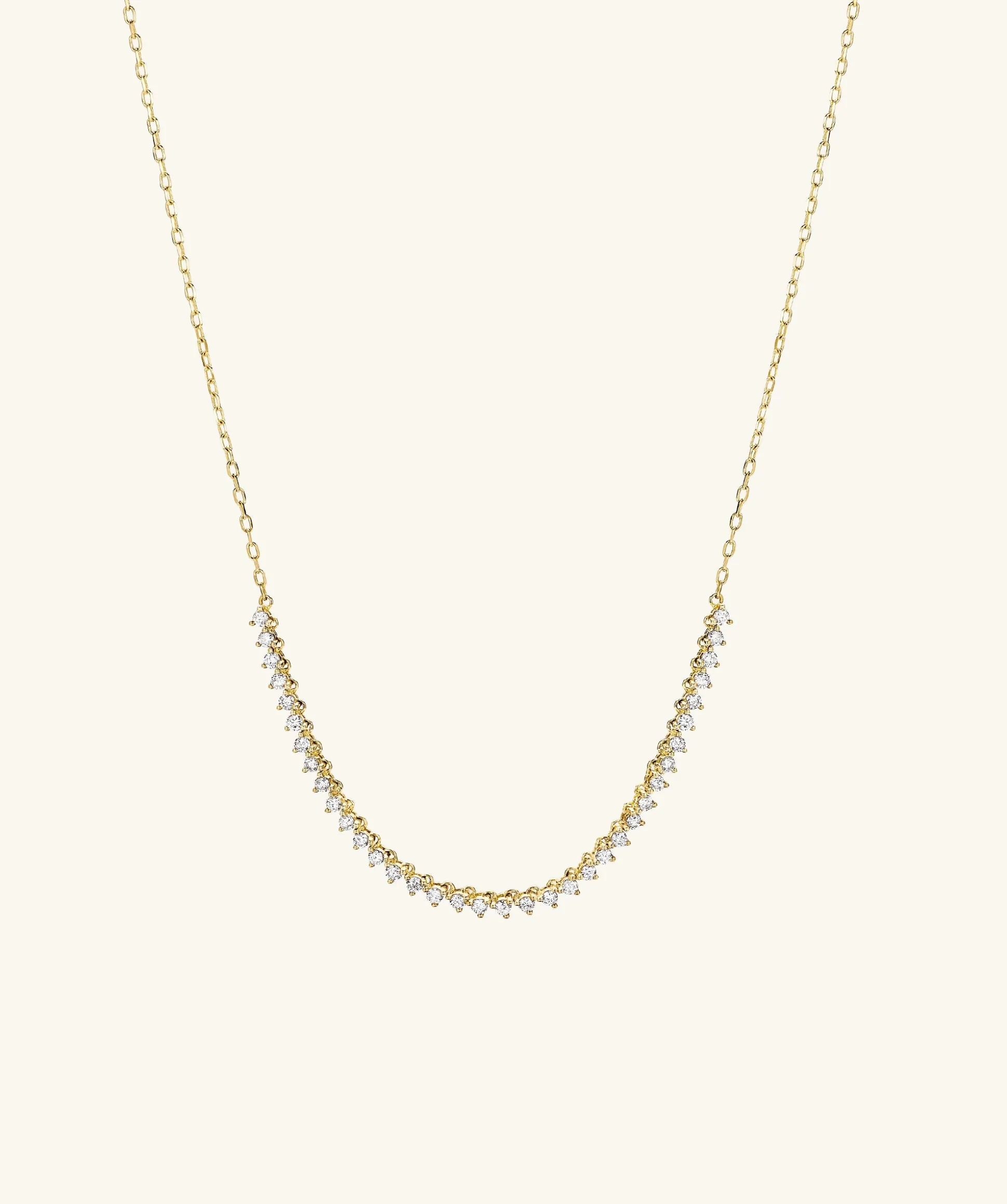 Mejuri Diamond Half Tennis Necklace- Tennis Necklaces | Necklaces