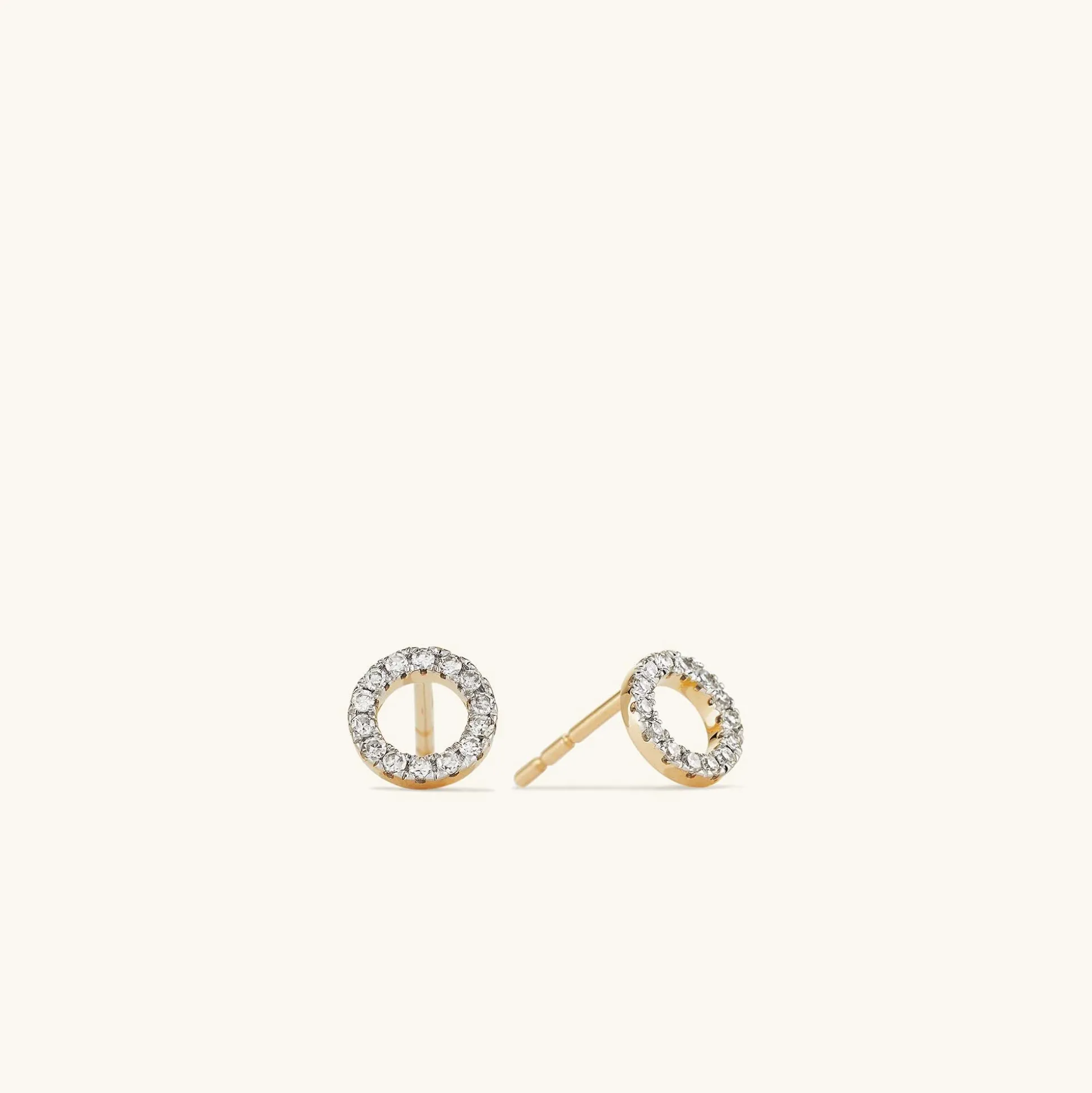 Mejuri Diamond Halo Studs- Stud Earrings | Earrings