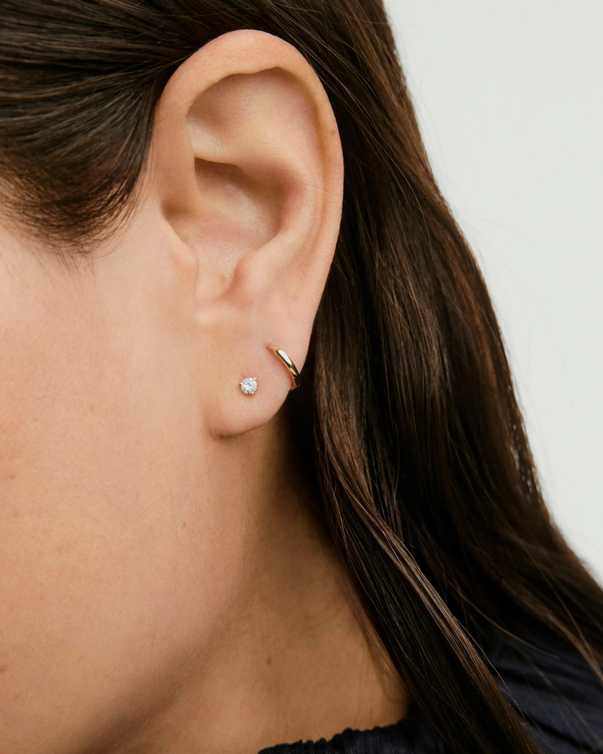 Mejuri Diamond Mini Stud- Single Earrings | Stud Earrings