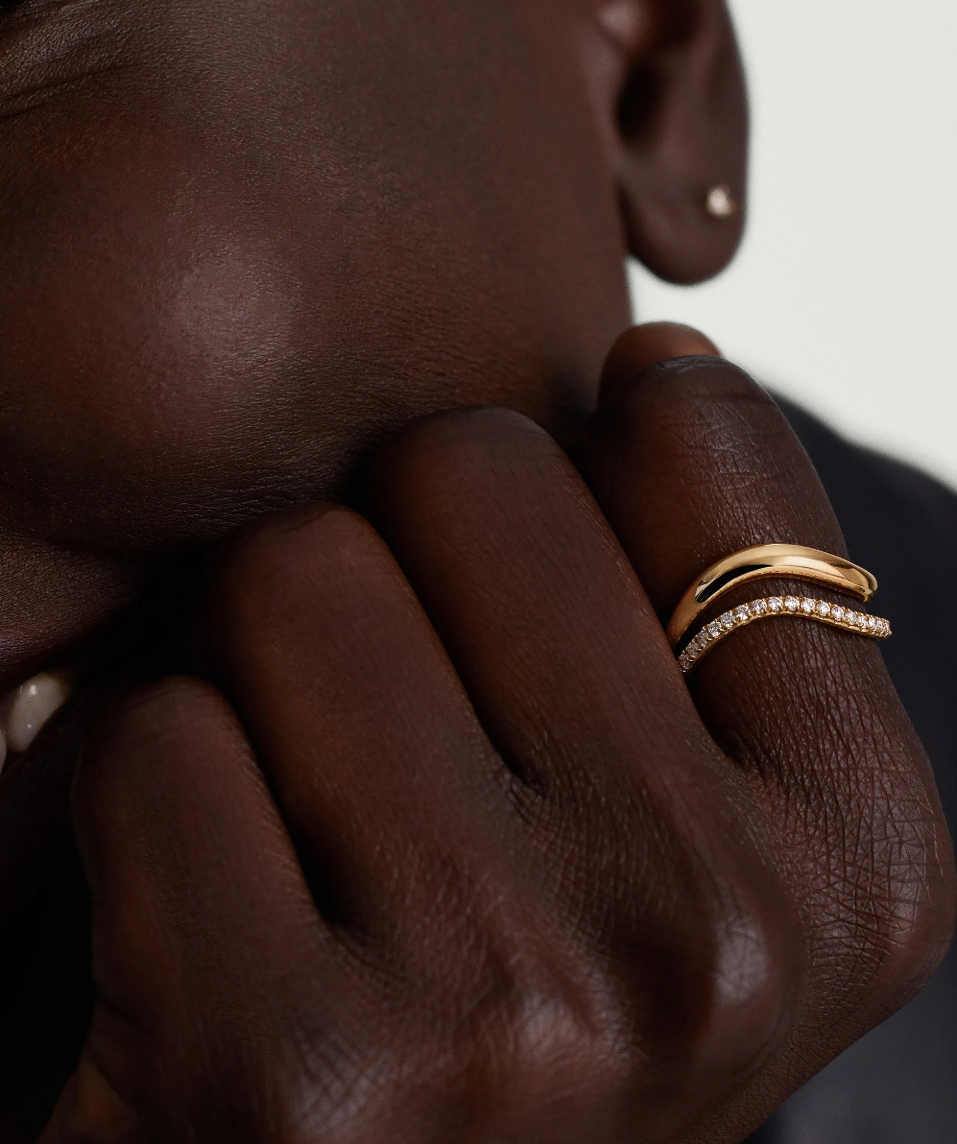 Mejuri Dôme Figure Slim Ring- Stackable Rings | Rings