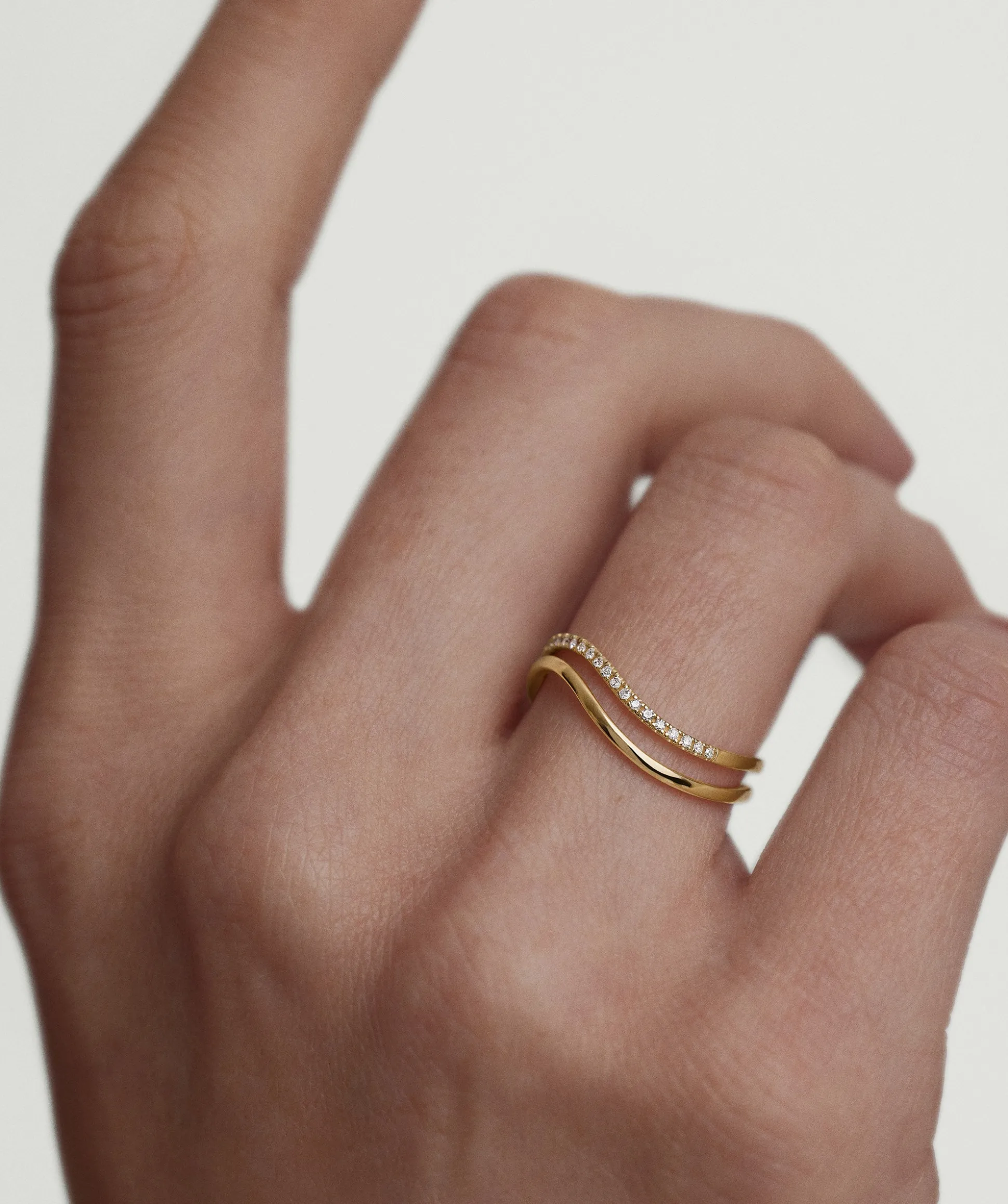 Mejuri Dôme Figure Slim Stacker Set- Stackable Rings | Rings