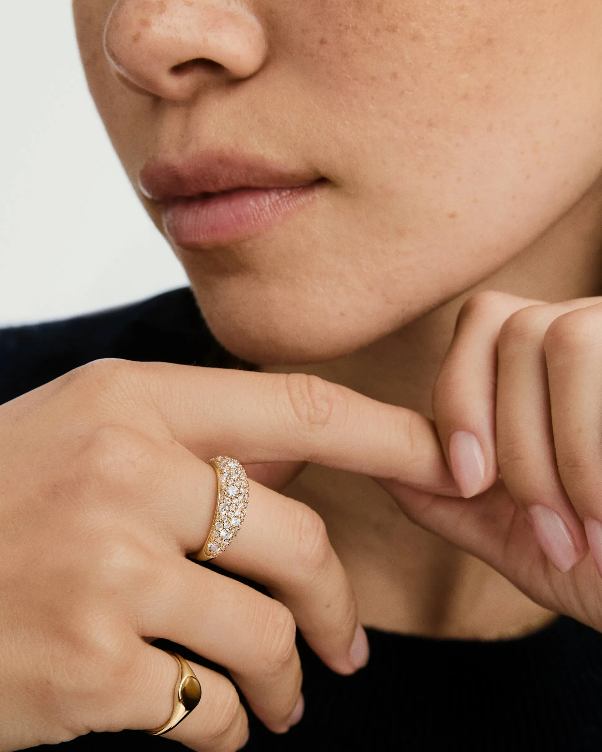 Mejuri Dôme Pavé Lab Grown Diamond Ring- Statement Rings | Rings