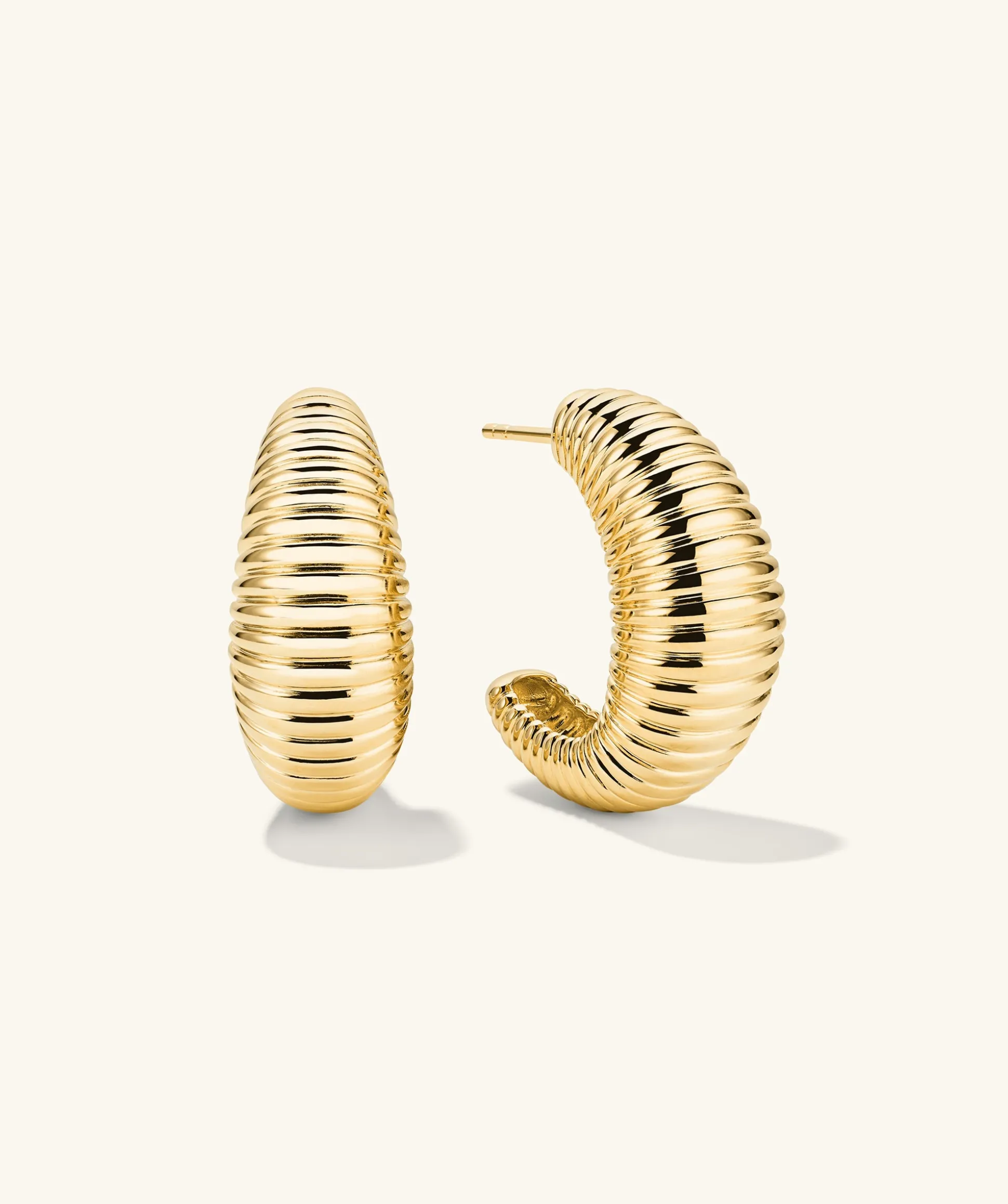 Mejuri Dôme Texture Large Hoops- Hoop Earrings | Earrings