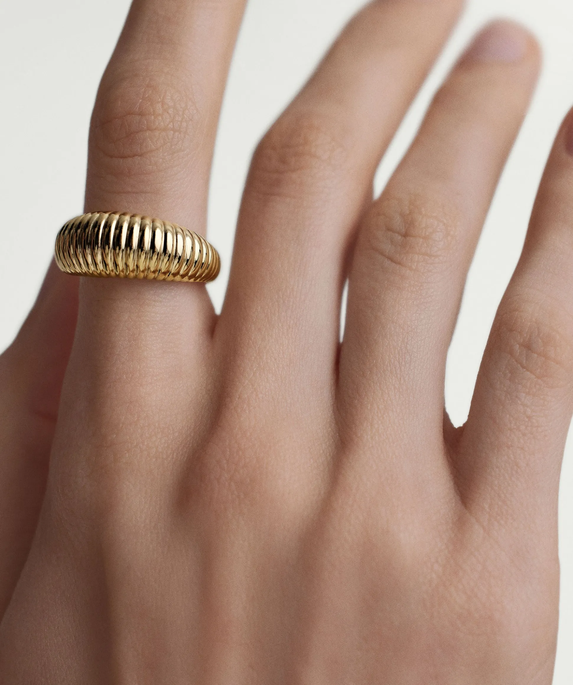 Mejuri Dôme Texture Ring- Statement Rings | Rings