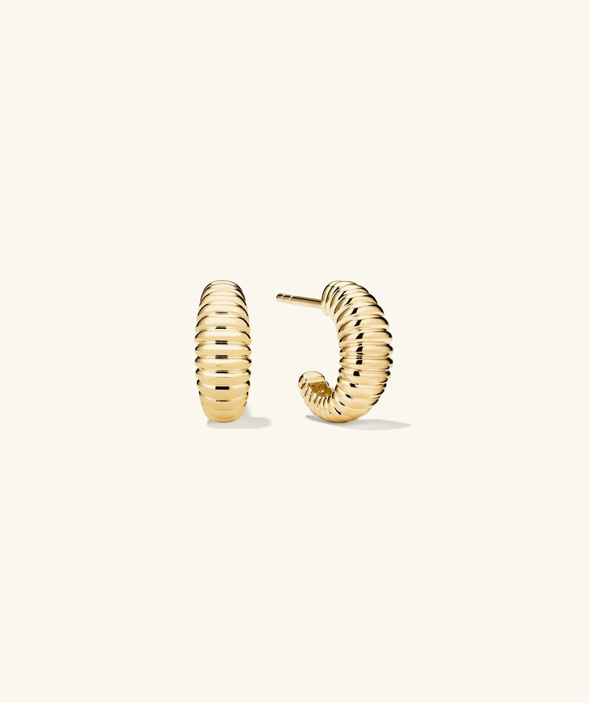 Mejuri Dôme Texture Small Hoops- Hoop Earrings | Earrings