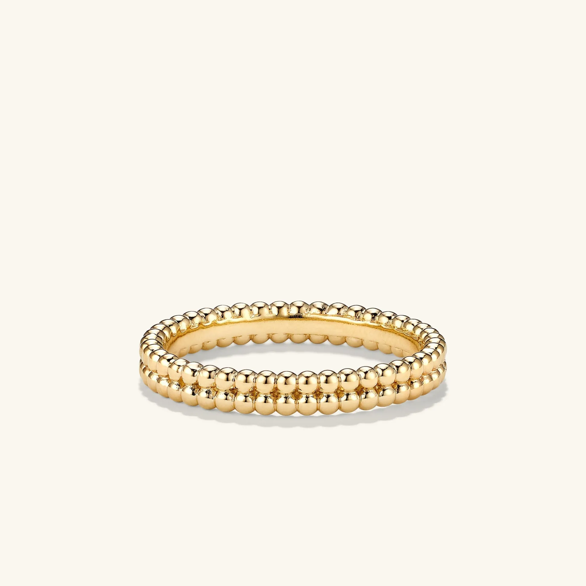 Mejuri Duo Beaded Stacker Ring- Stackable Rings | Rings