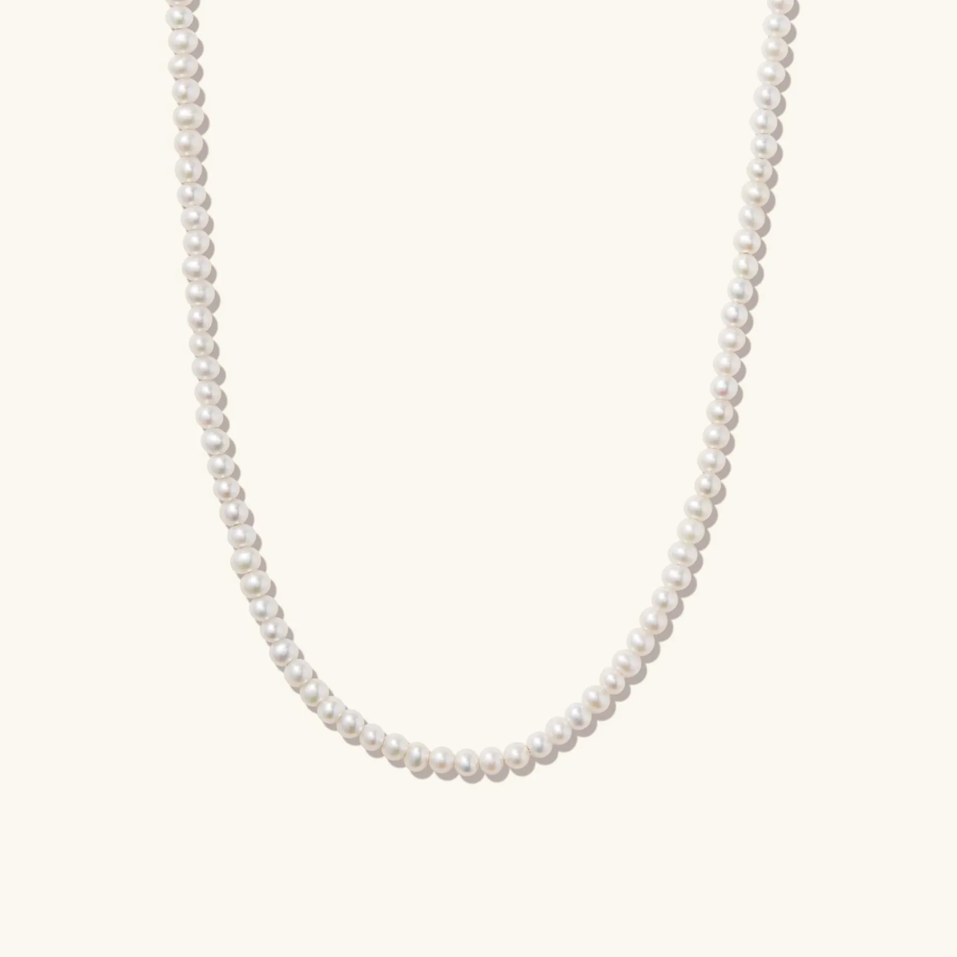 Mejuri Essential Pearl Necklace- Pearl + Beaded Necklaces | Necklaces