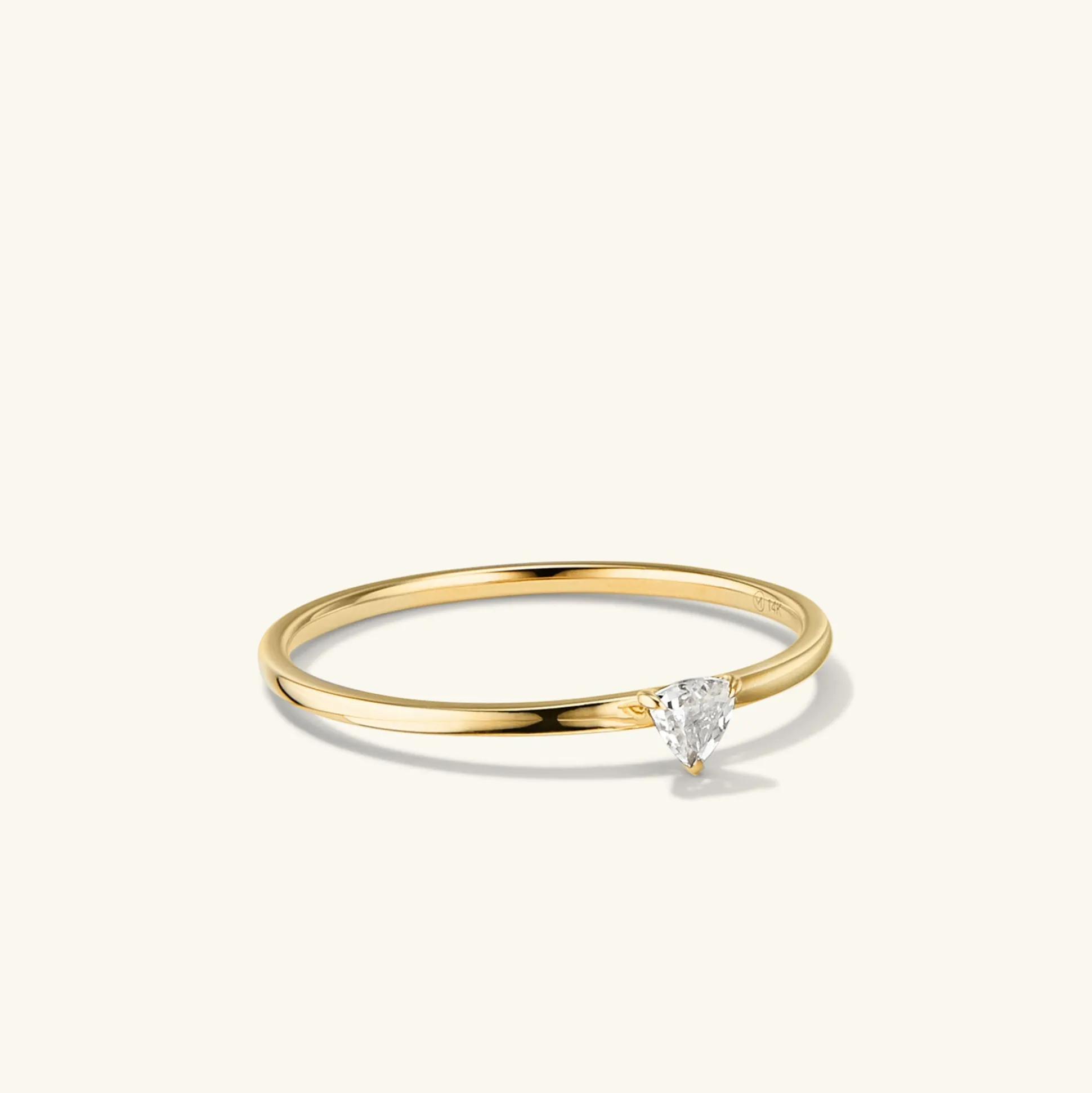 Mejuri Gemstone Trillion Stacker Ring- Stackable Rings | Rings