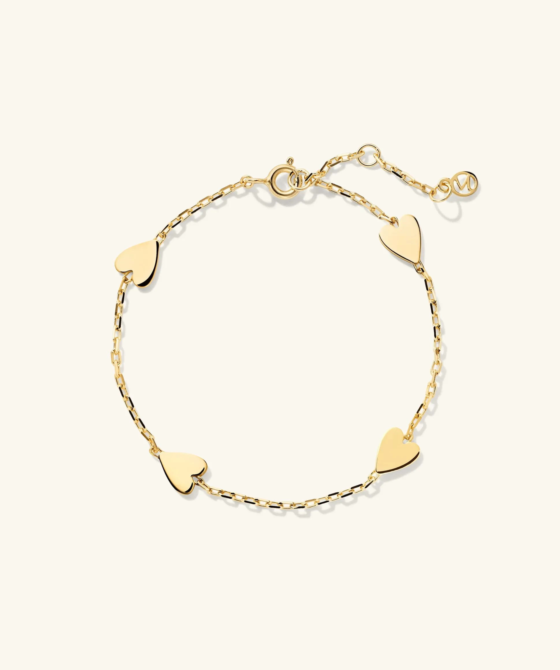 Mejuri Heart Station Bracelet- Bracelets