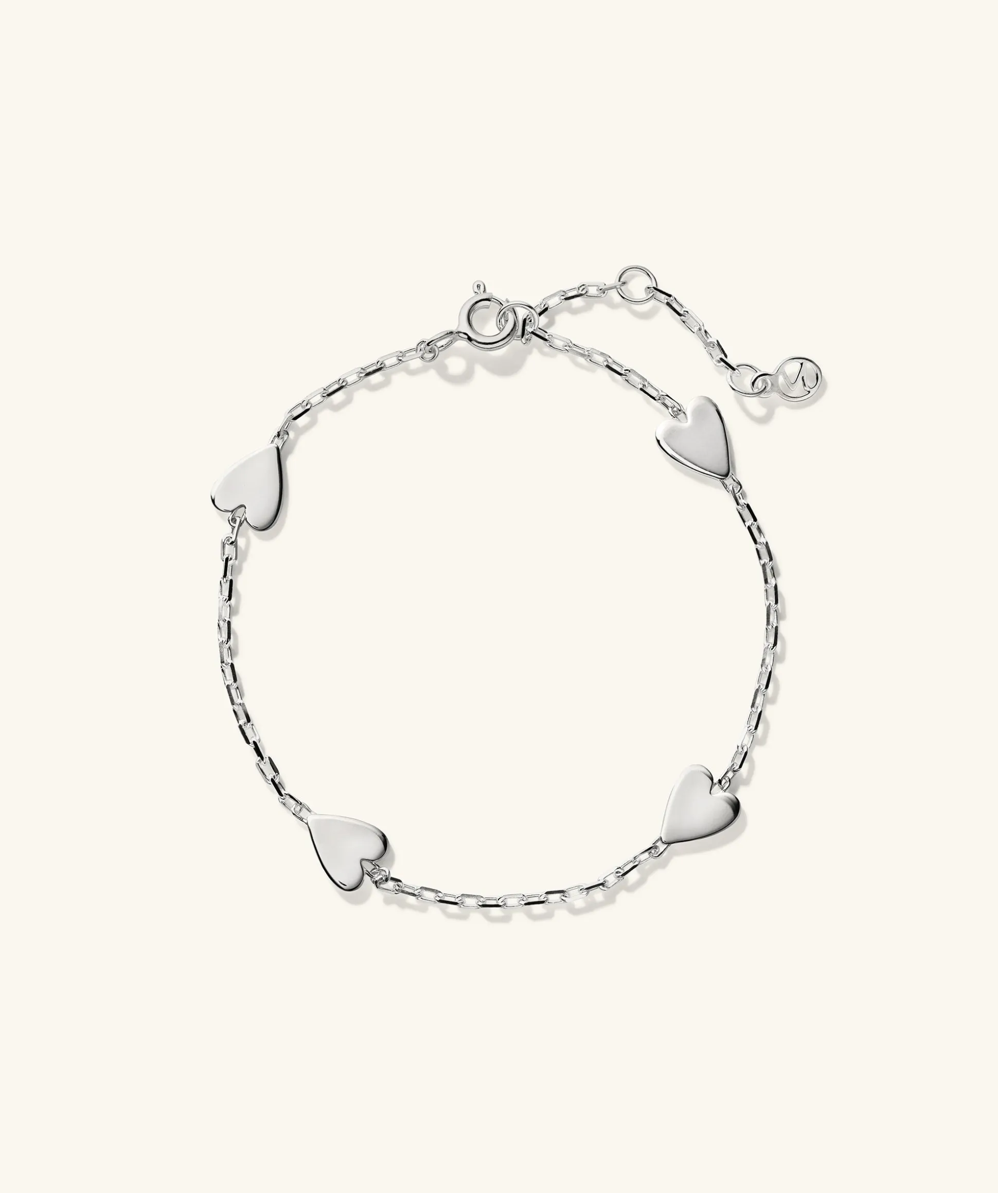 Mejuri Heart Station Bracelet- Bracelets