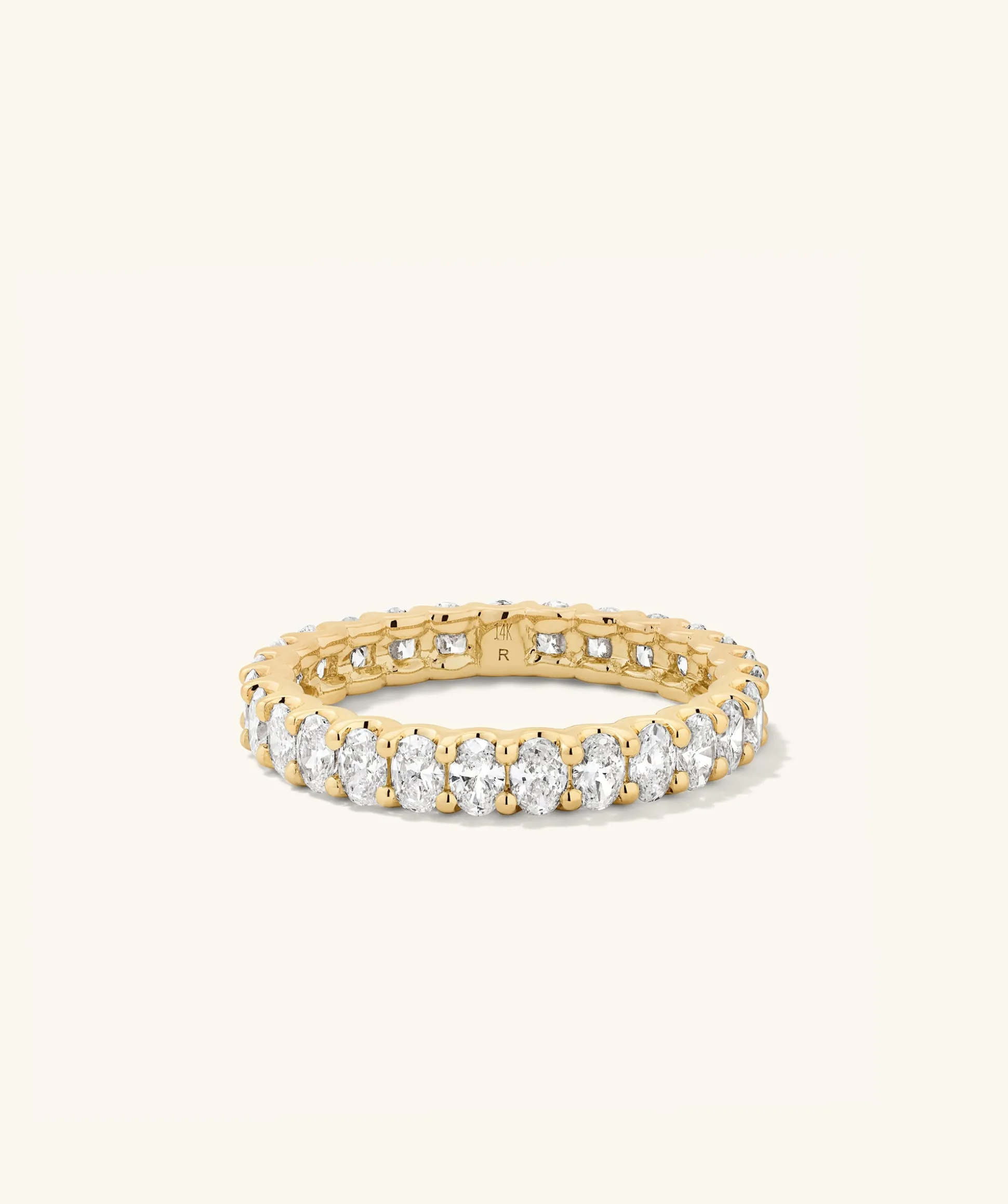 Mejuri Lab Grown Diamond Oval Eternity Band- Diamond Eternity Bands | Wedding Bands