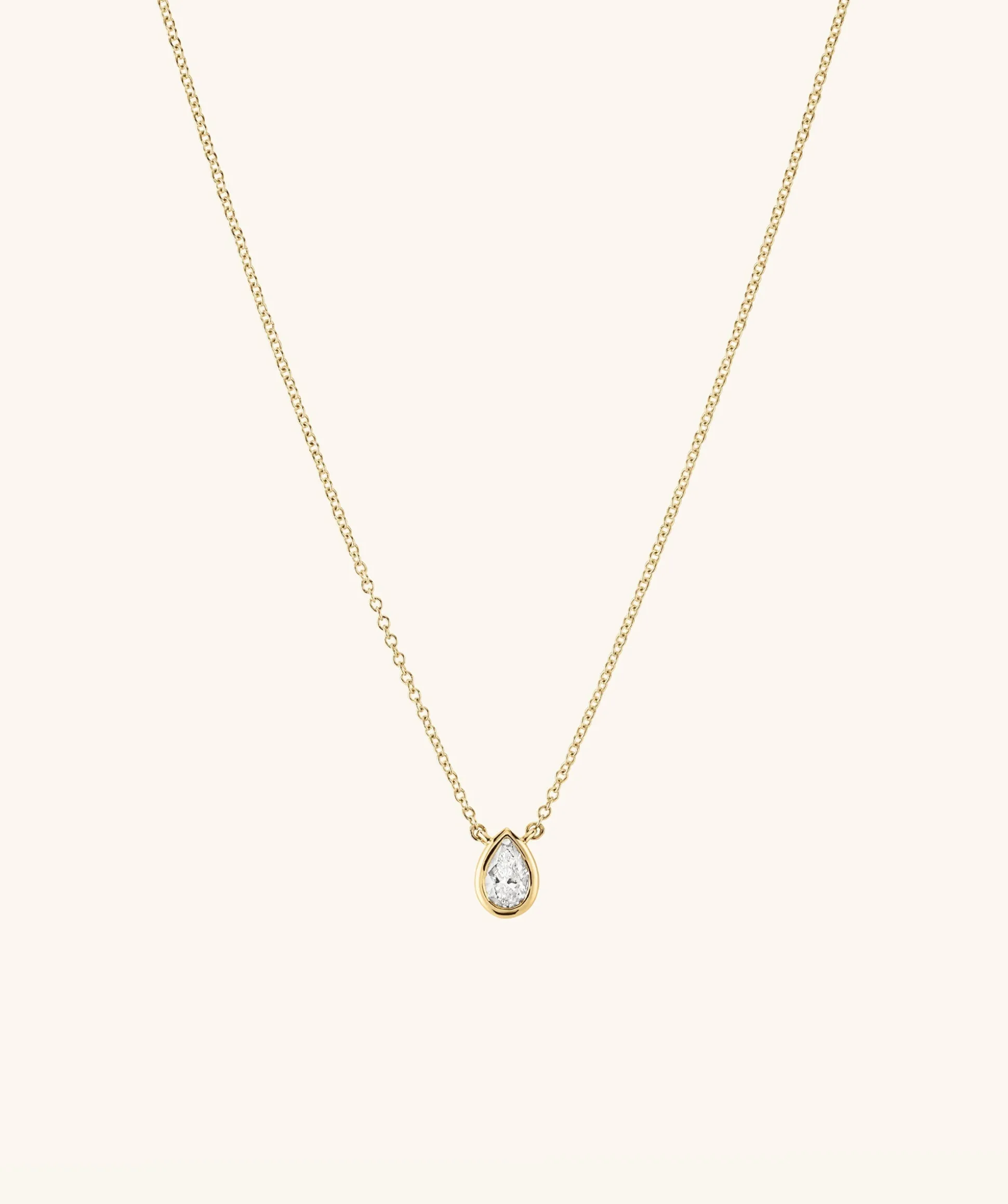 Mejuri Lab Grown Diamond Pear Necklace- Necklaces