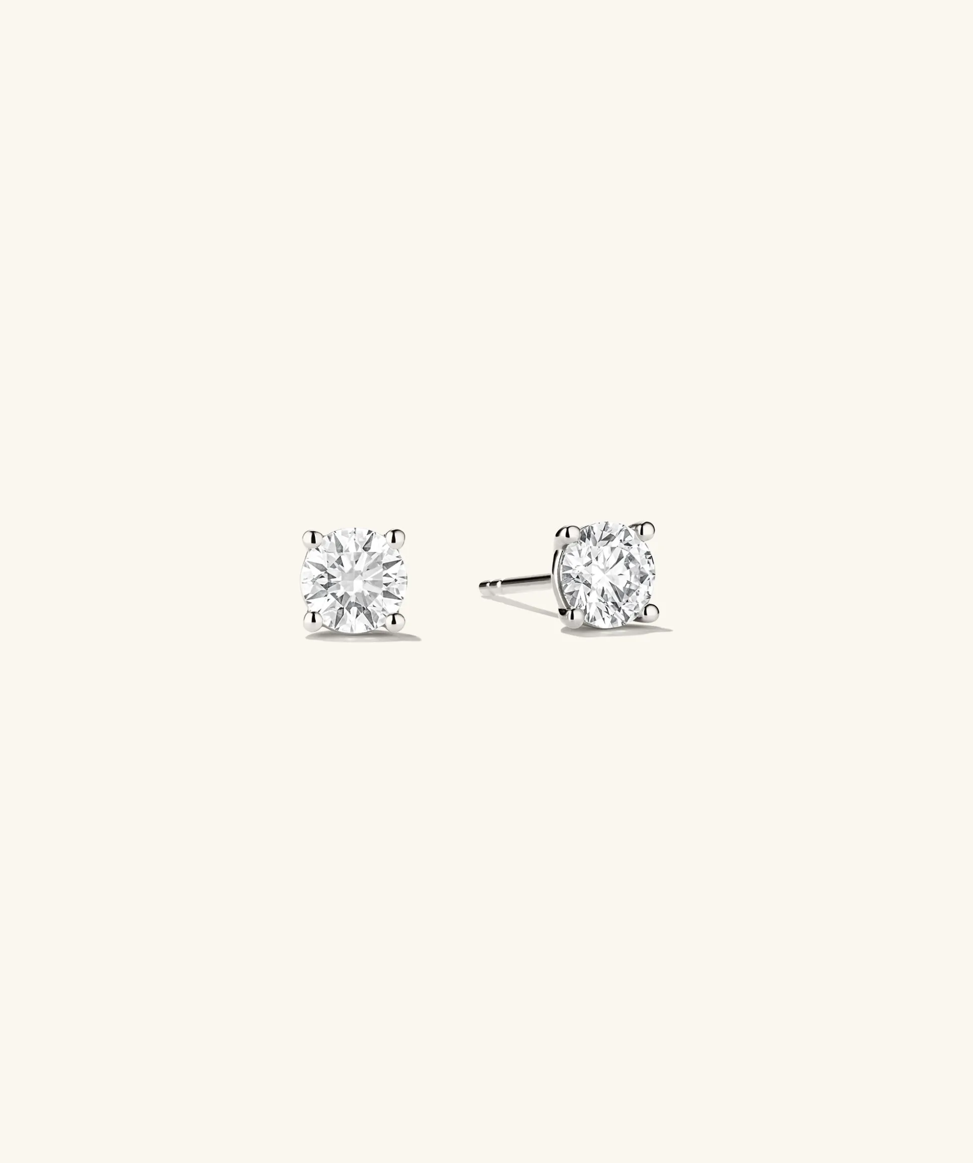 Mejuri Lab Grown Diamond Round Studs 1 TCW- Stud Earrings | Earrings