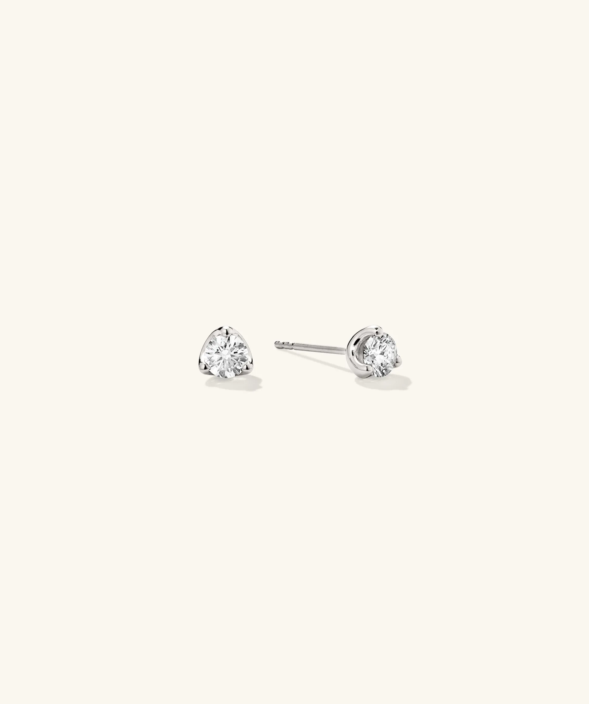 Mejuri Lab Grown Diamond Round Studs 0.5 TCW- Stud Earrings | Earrings