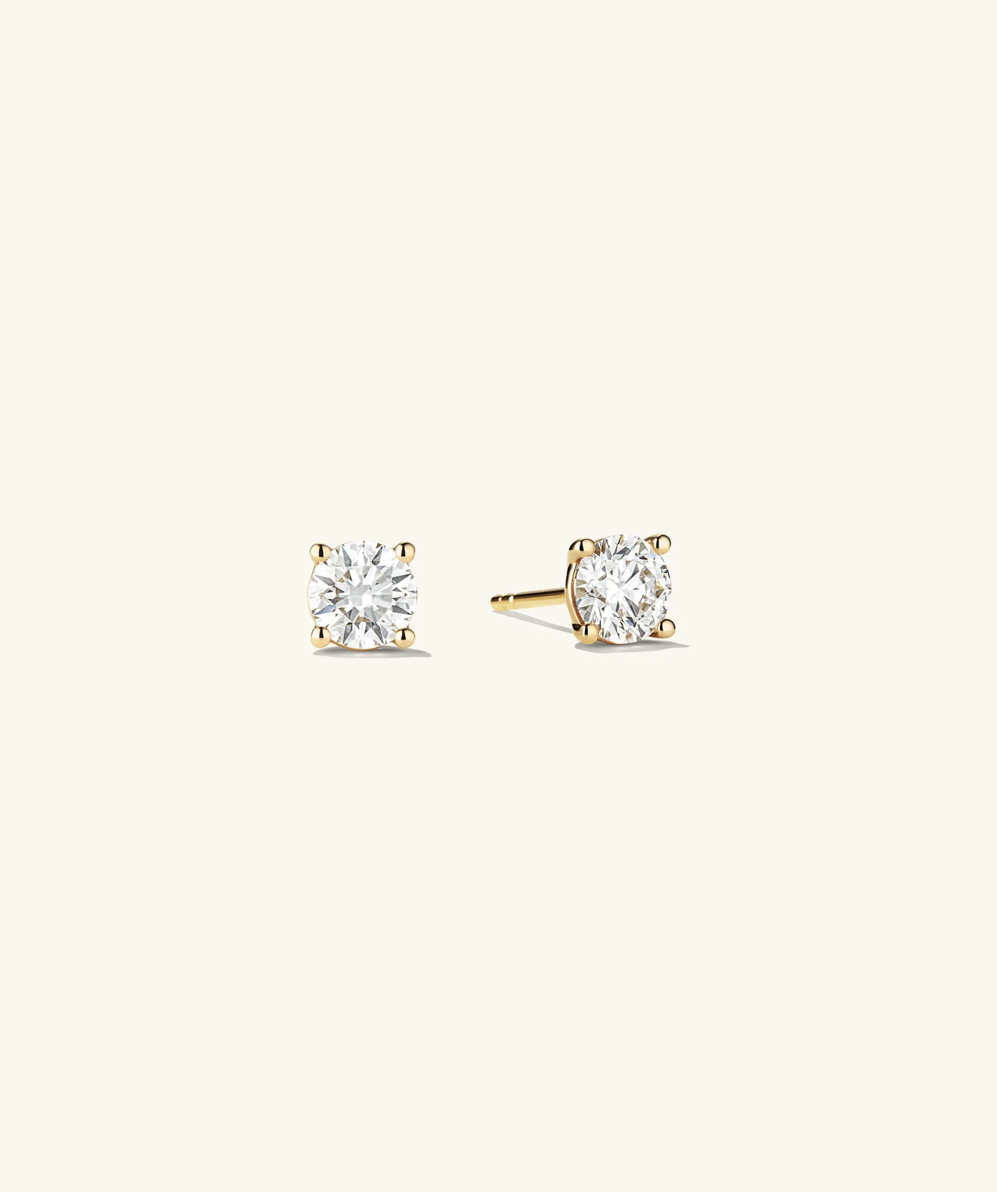 Mejuri Lab Grown Diamond Round Studs 1 TCW- Stud Earrings | Earrings