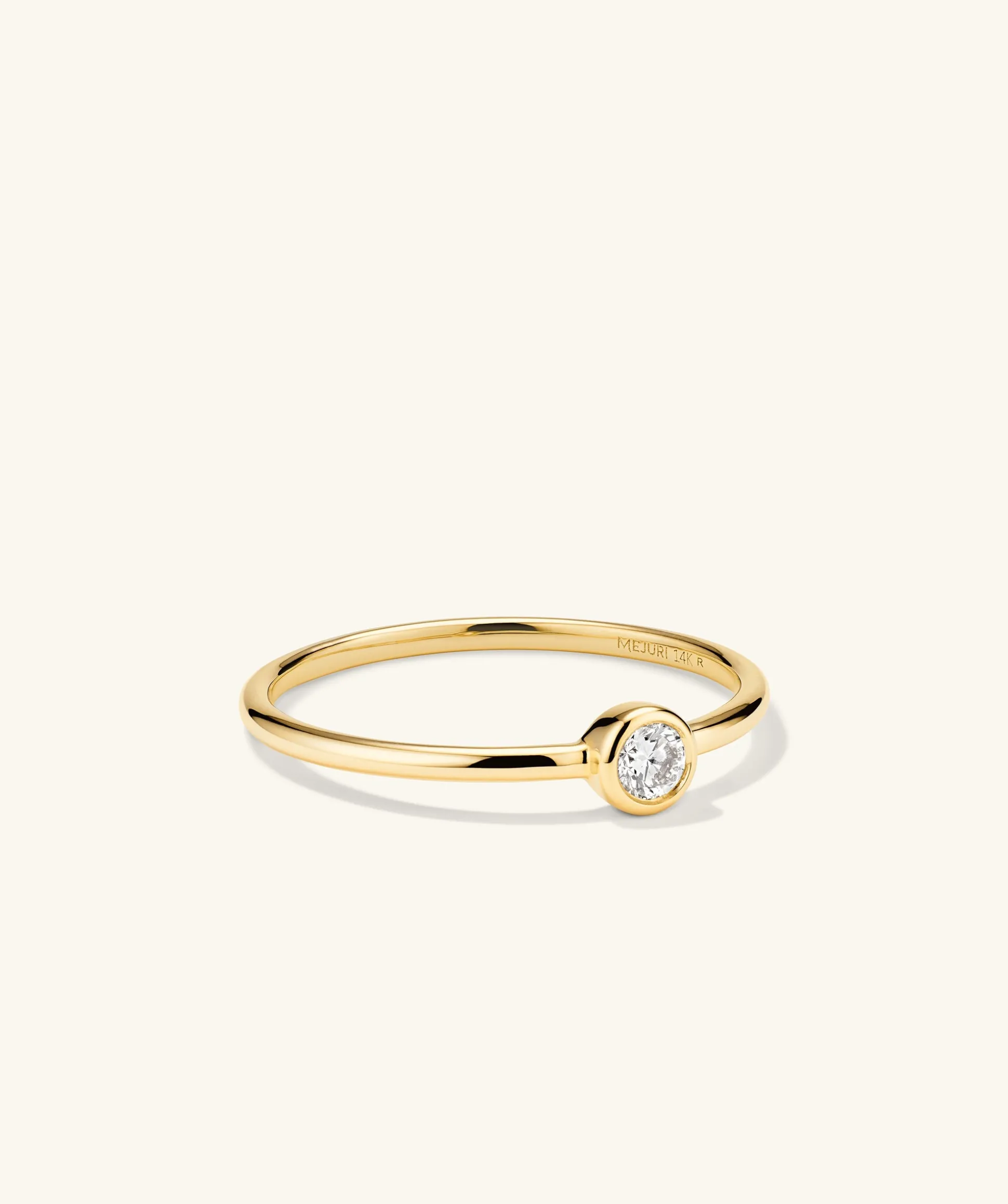 Mejuri Lab Grown Diamond Solo Ring- Stackable Rings | Rings