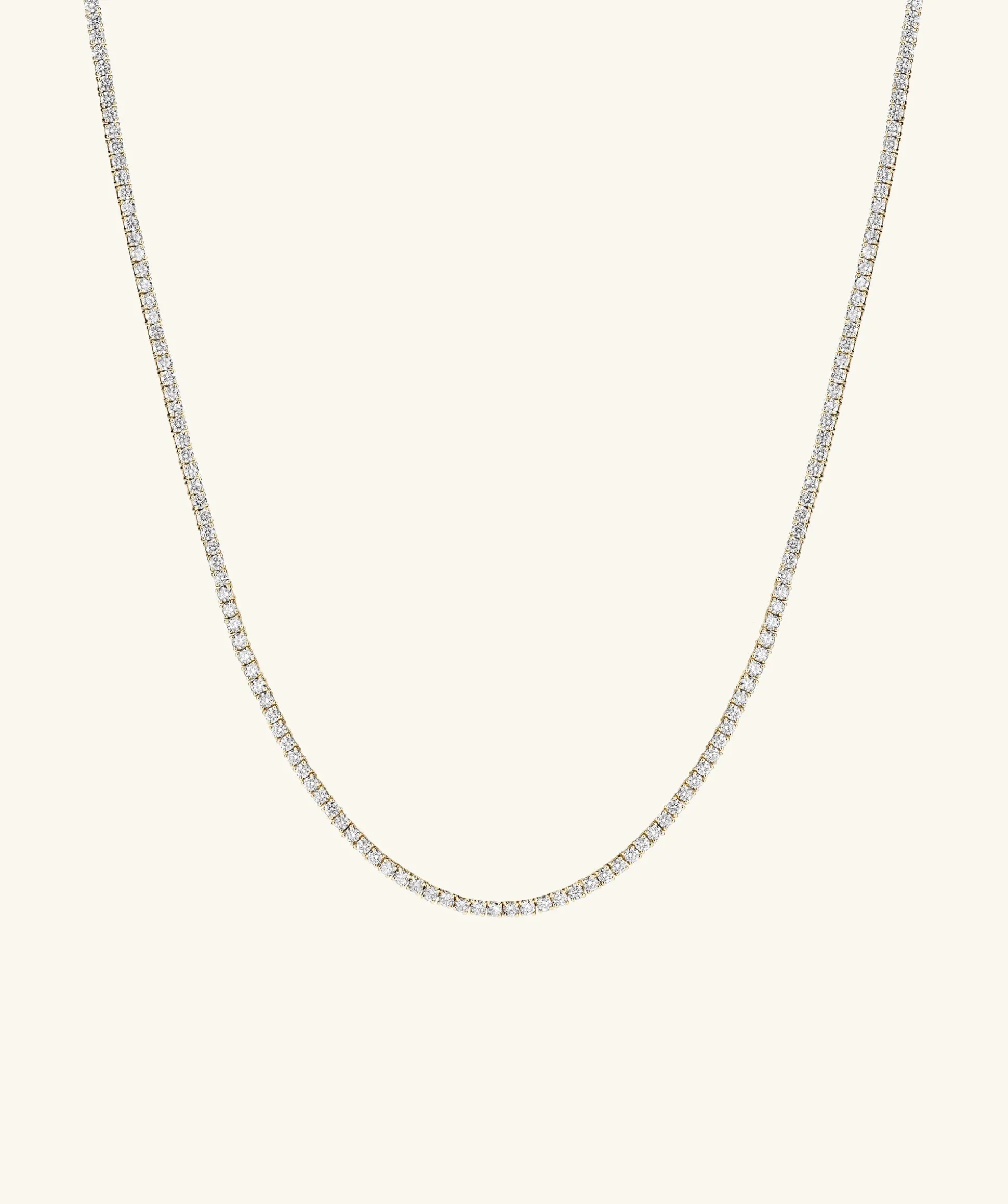 Mejuri Lab Grown Diamond Tennis Necklace 2.5mm- Tennis Necklaces | Necklaces