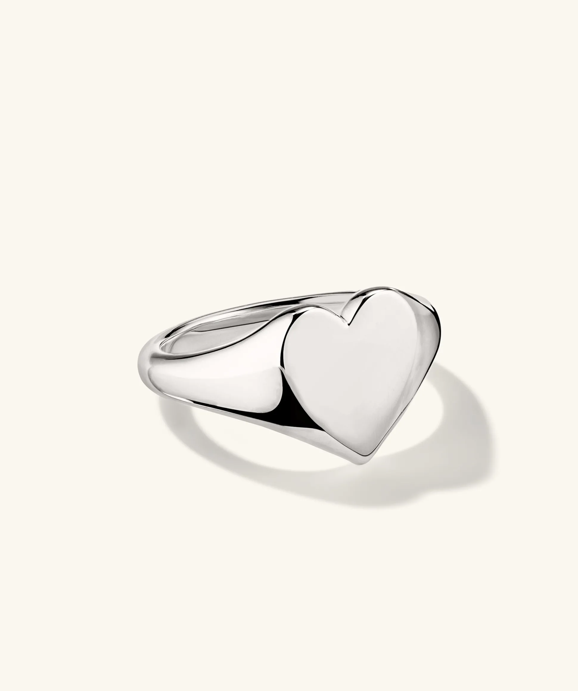 Mejuri Large Heart Signet- Signet Rings | Rings