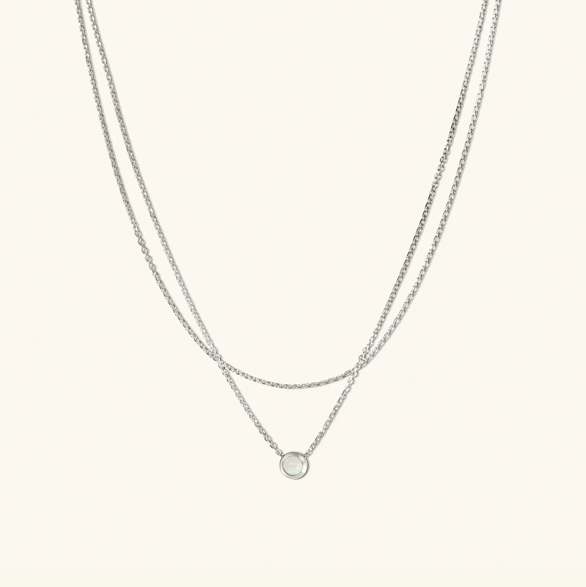 Mejuri Layered Opal Necklace- Chain Necklaces | Necklaces