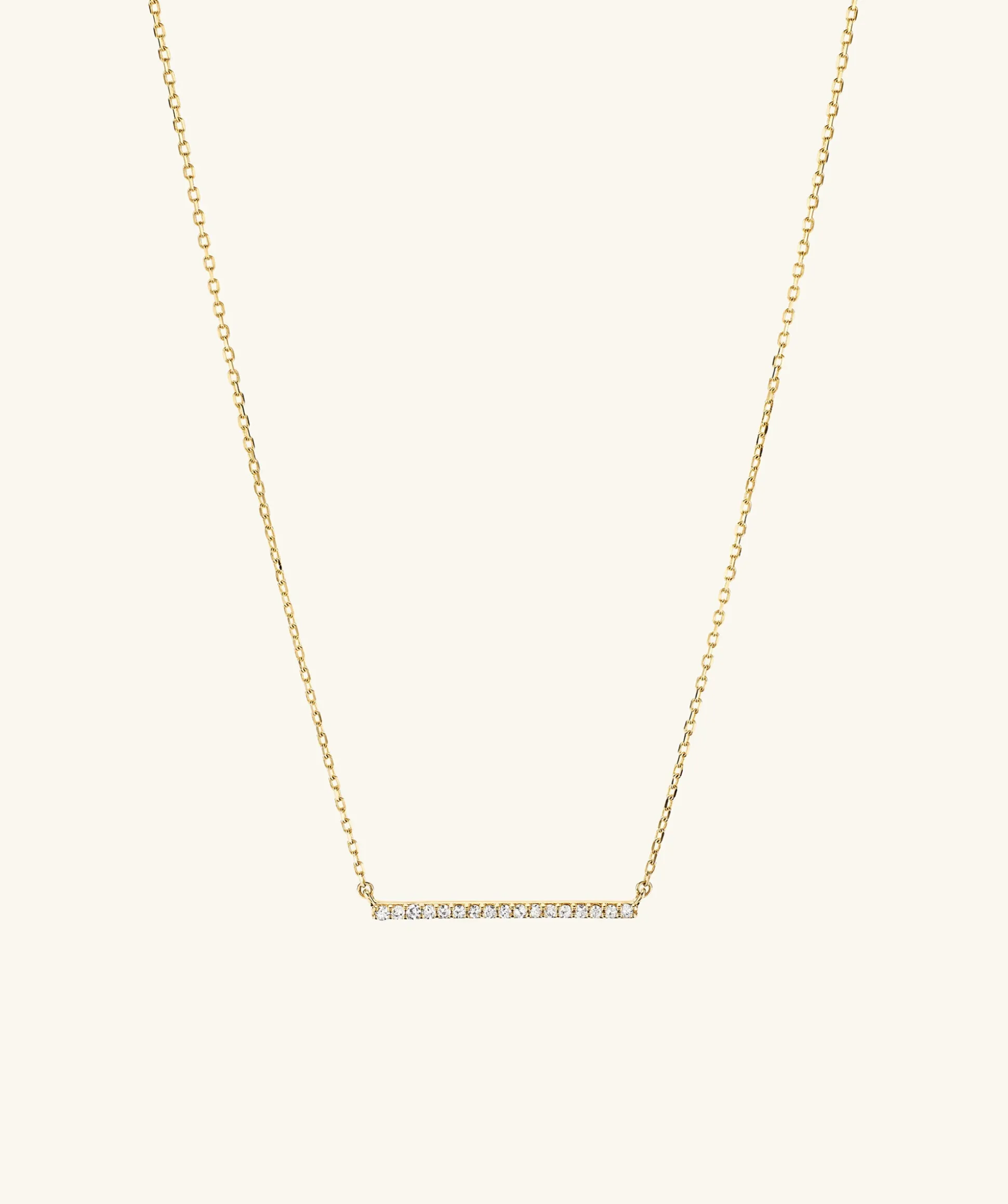 Mejuri Linear Diamond Necklace- Necklaces