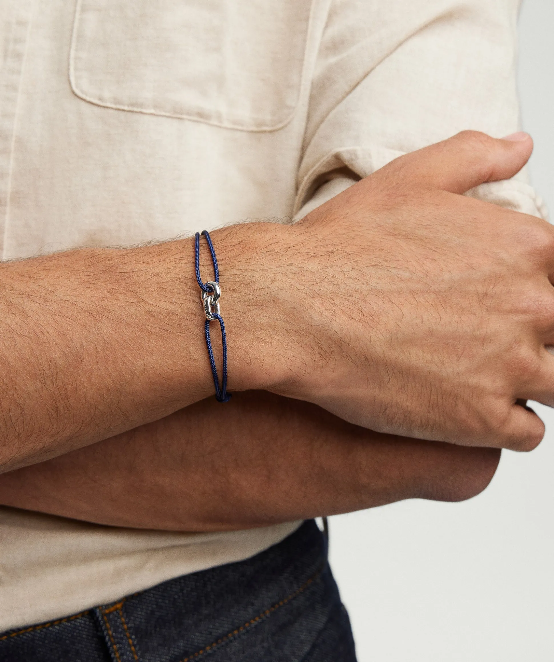 Mejuri Linked Cord Bracelet- Bracelets | Men's