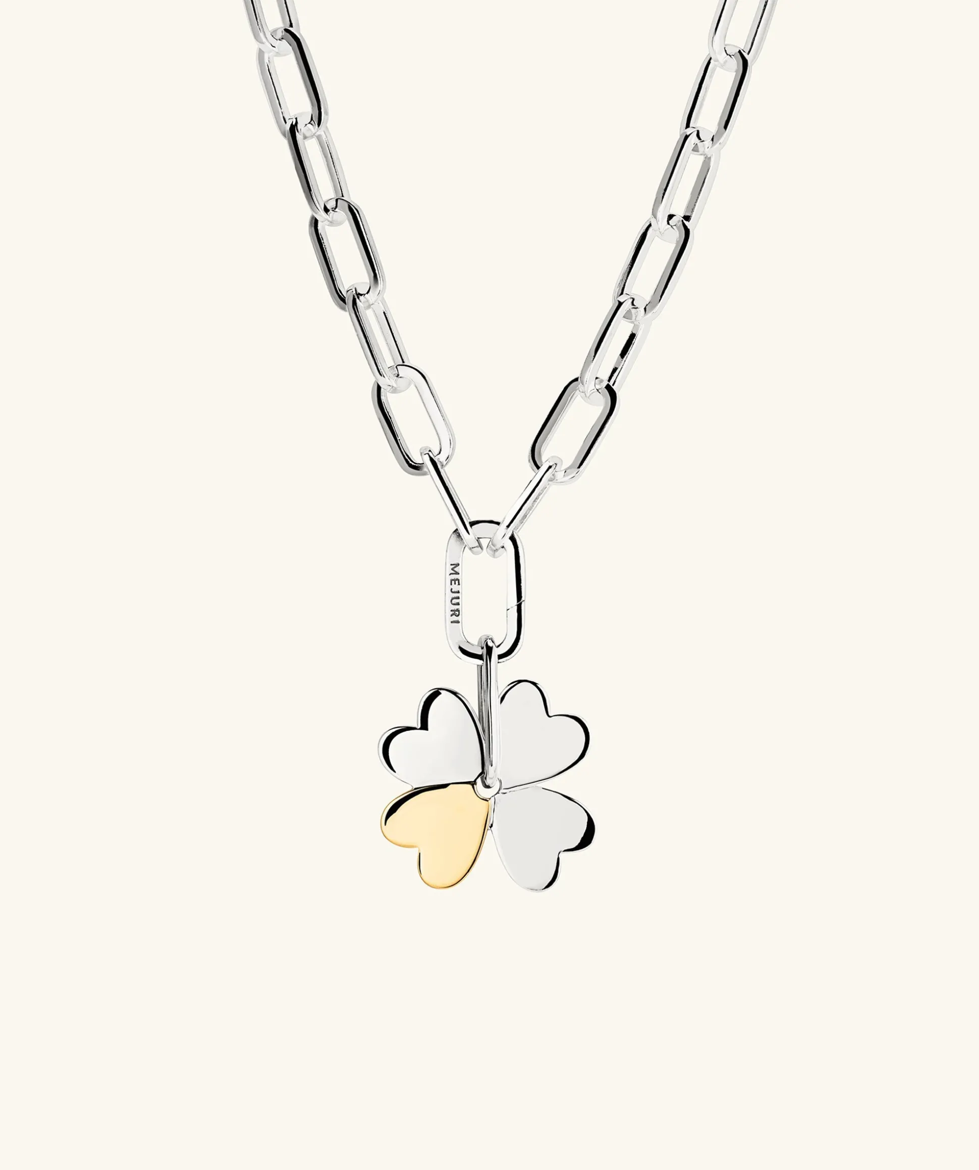 Mejuri x GANNI Clover Charm Necklace- Necklaces