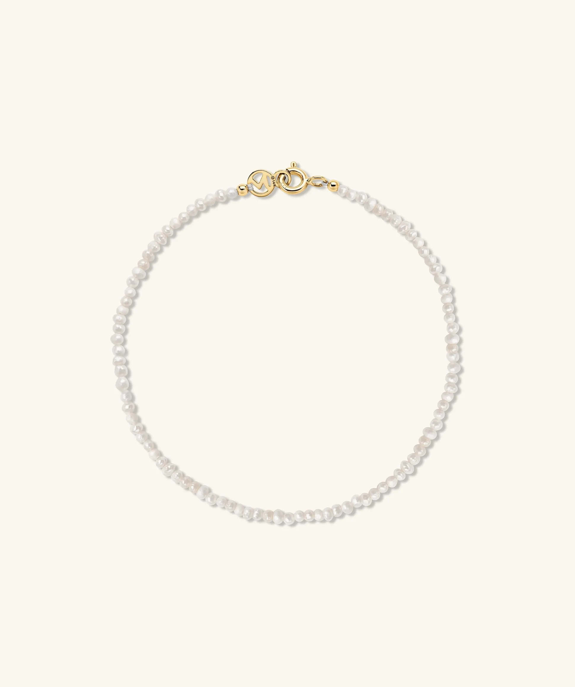 Mejuri Micro Pearl Bracelet- Pearl + Beaded Bracelets | Bracelets