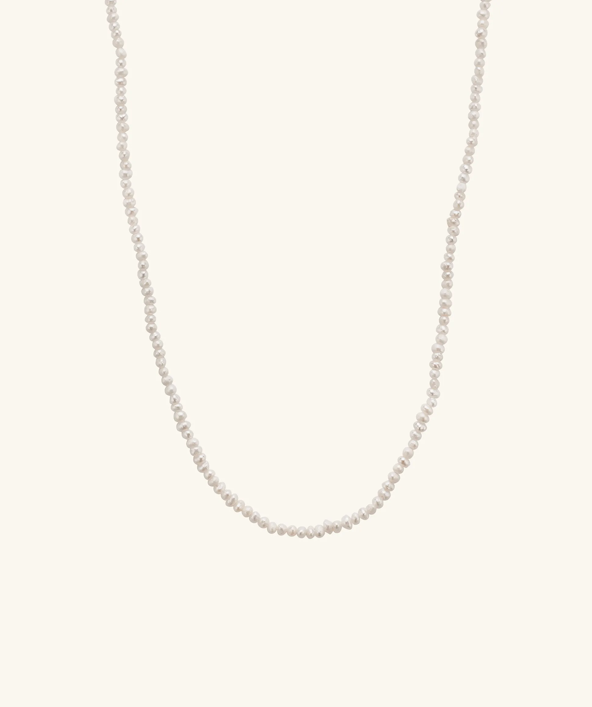 Mejuri Micro Pearl Necklace- Pearl + Beaded Necklaces | Necklaces