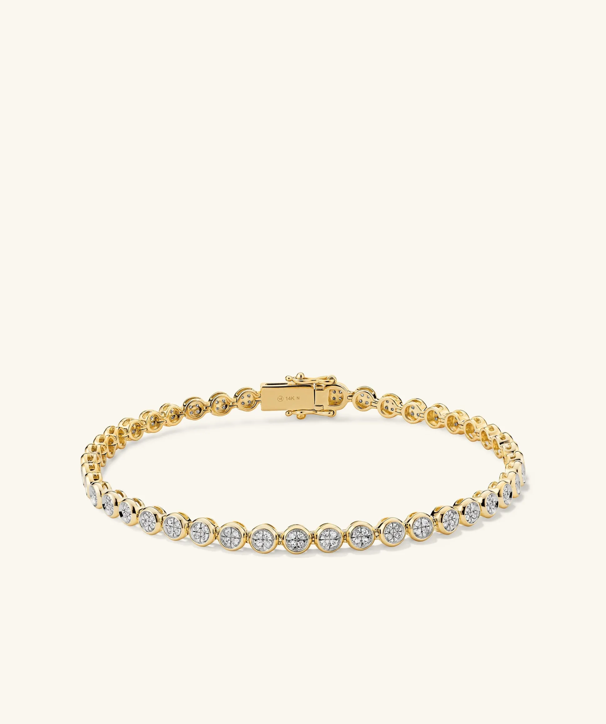 Mejuri Micro-Pavé Diamond Rivière Bracelet- Bracelets