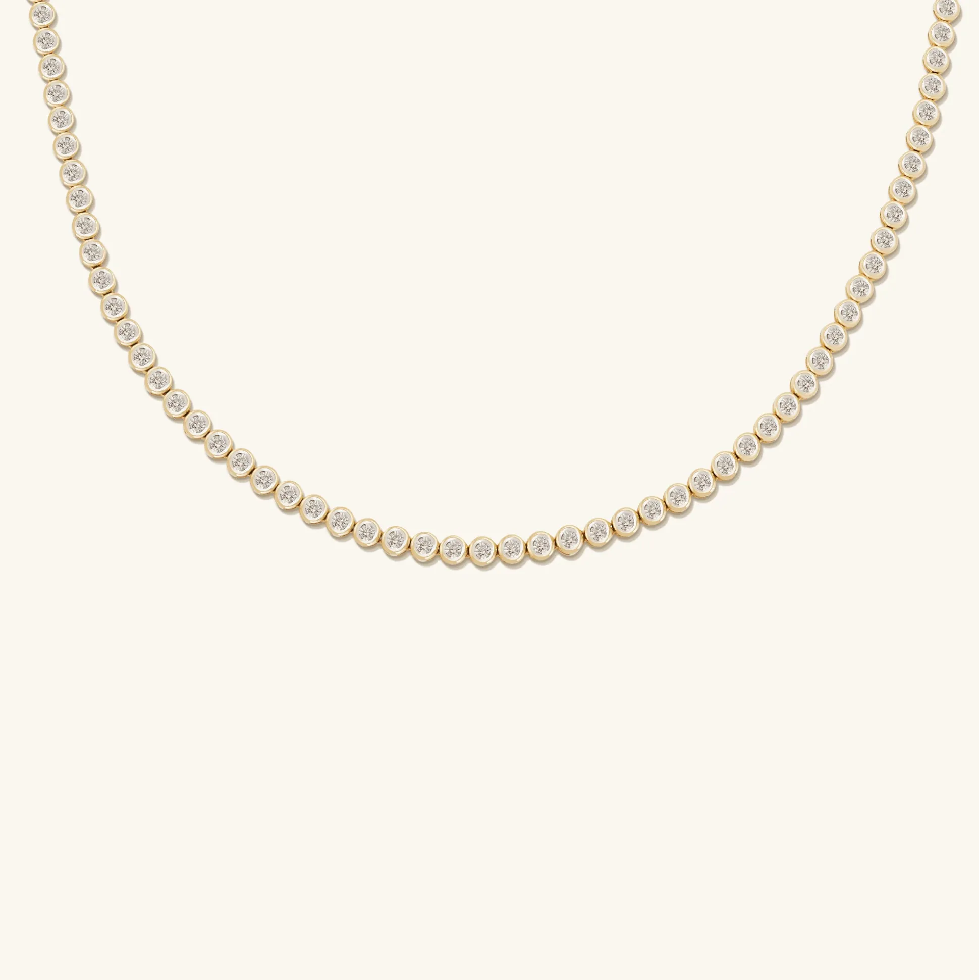 Mejuri Micro-Pavé Diamond Rivière Choker- Necklaces