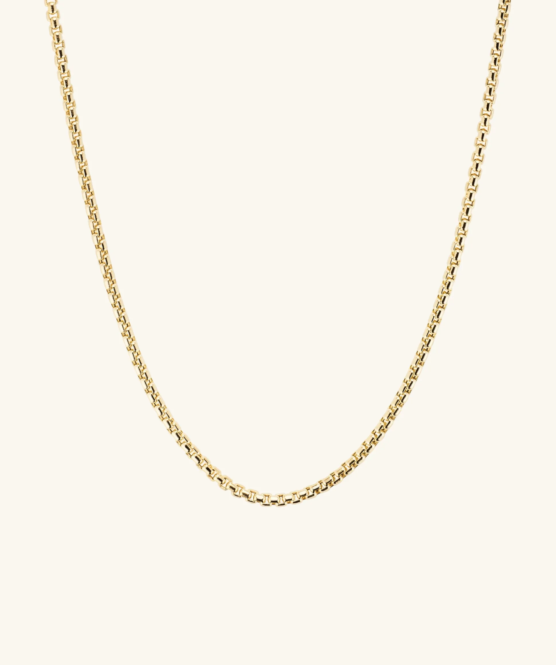 Mejuri 2.5mm Round Box Chain Necklace- Necklaces | Men's