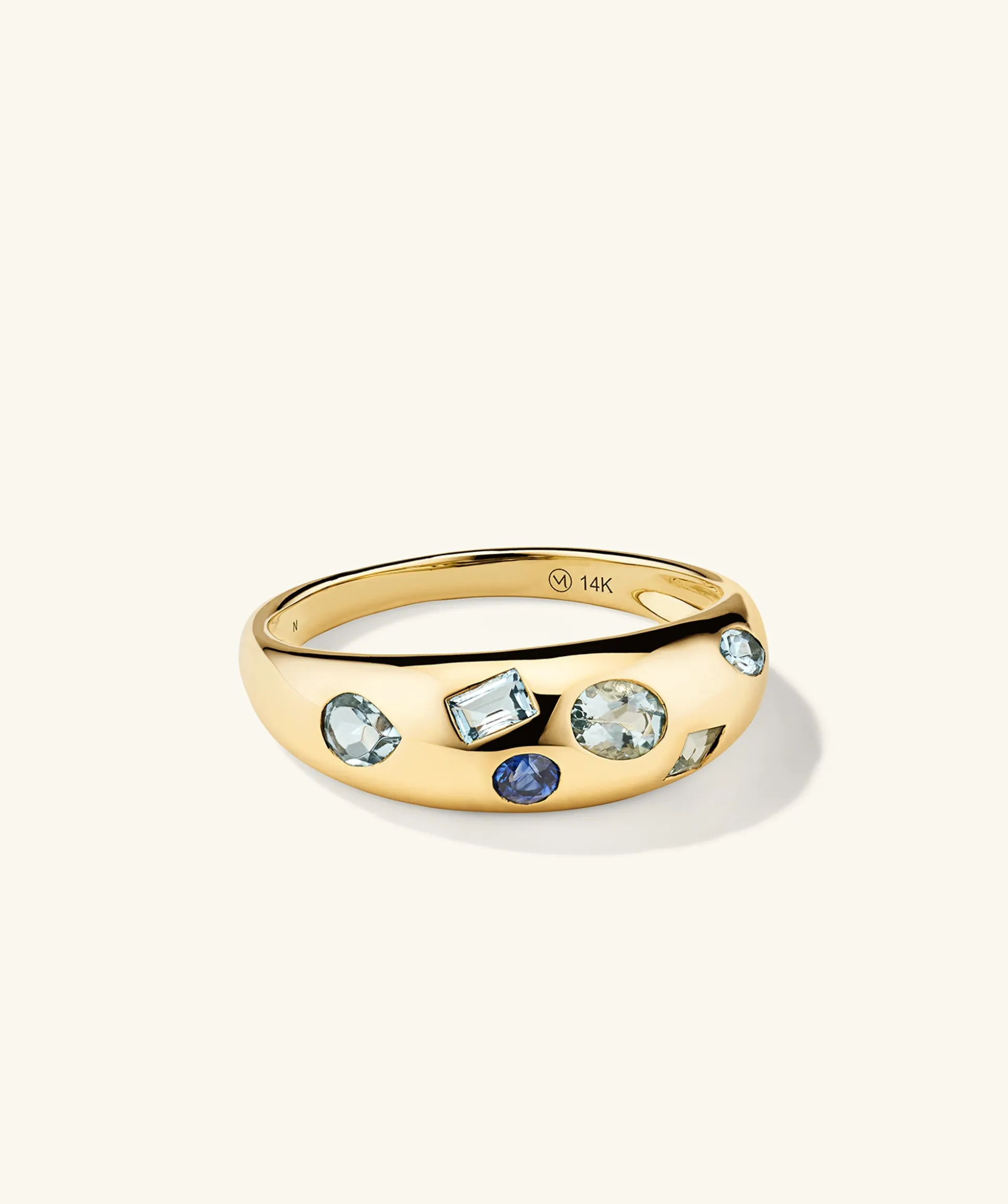 Mejuri Mosaic Gemstone Dôme Ring- Statement Rings | Rings