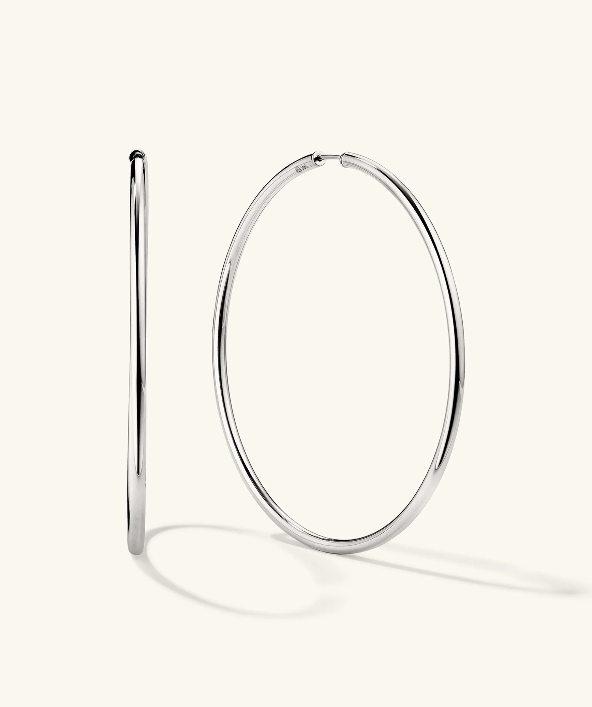 Mejuri Oversized Thin Hoops- Hoop Earrings | Earrings